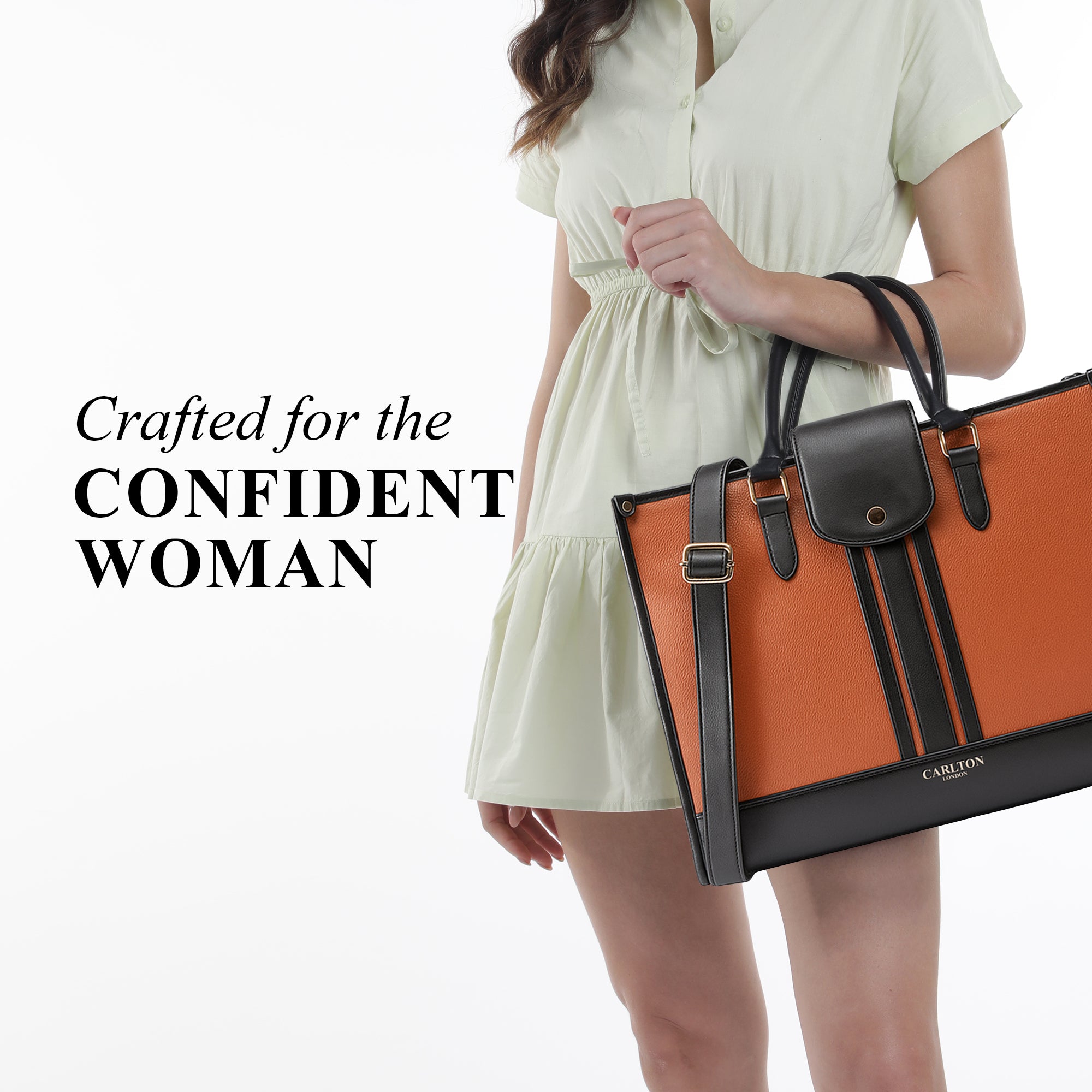 Carlton London ELLIE BLACK Textured TOTE BAG