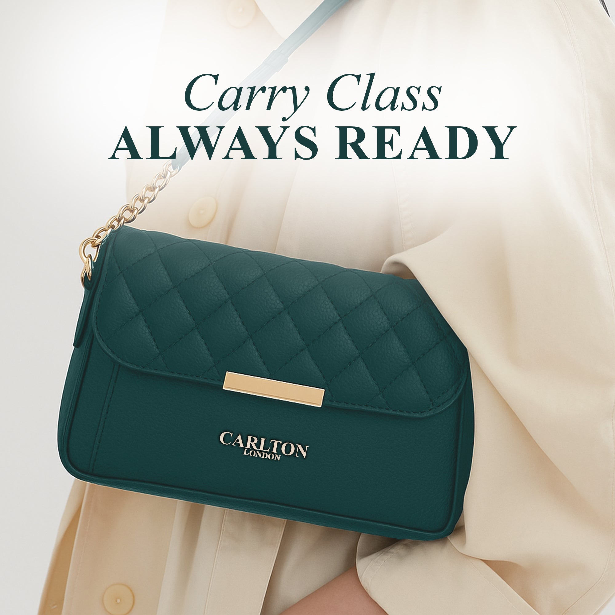 Carlton London Quilted Sling Bag