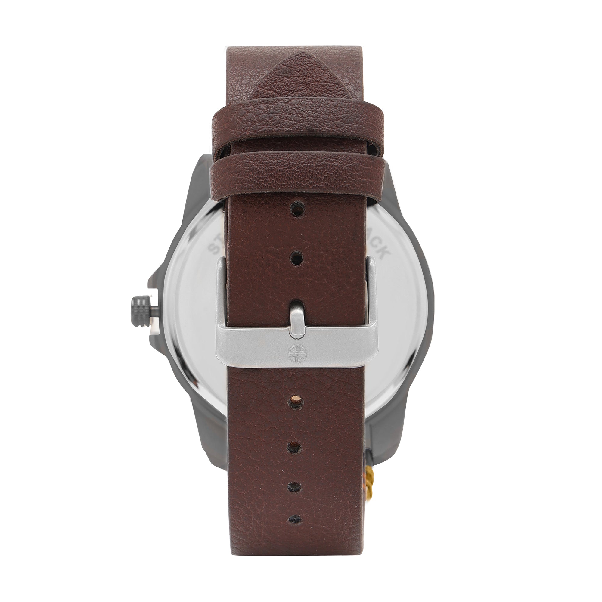 Duke Men Green/Brown Leather Analog Watch