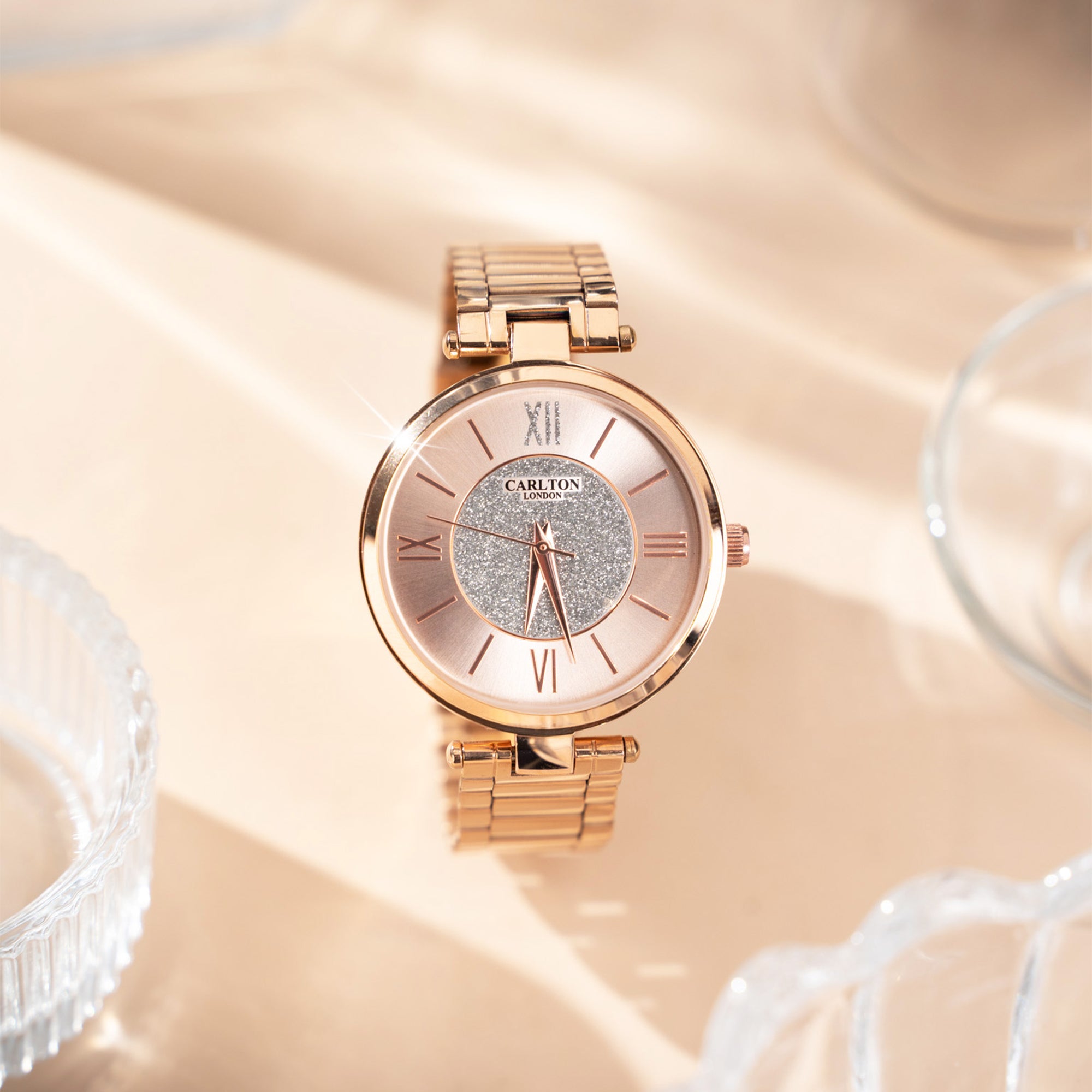 Sabrina: Women's Rose Gold Analog Watch - CLRGSPNK