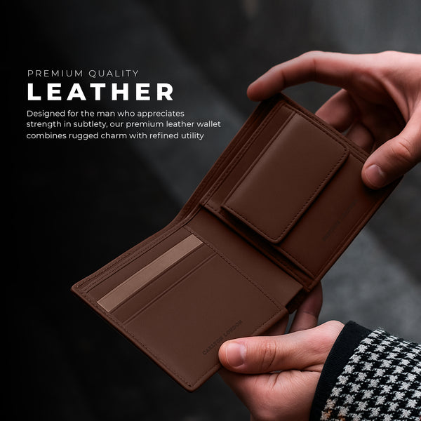 Carlton London Inked Edge Men's Leather Wallet