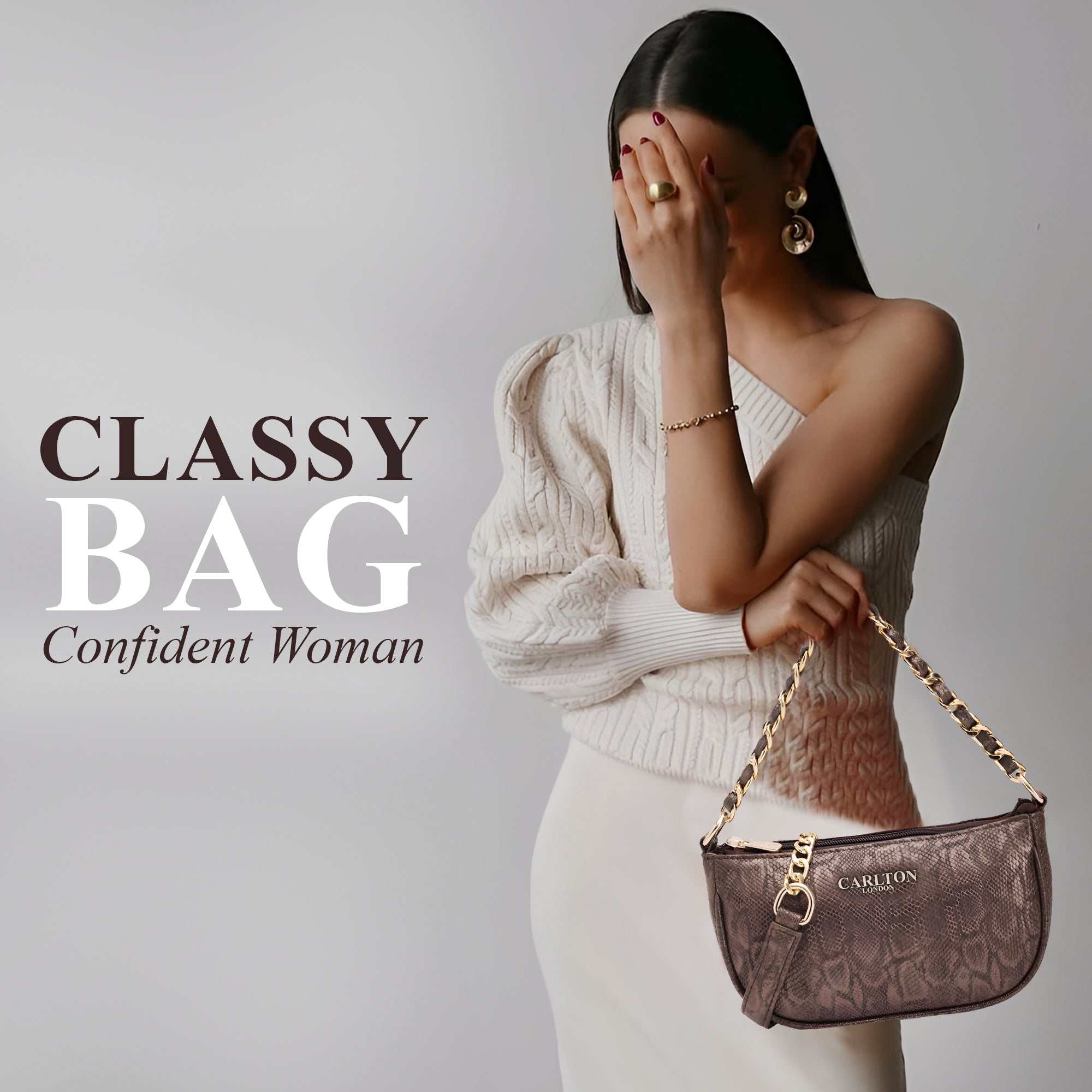 Carlton London Raffaella Textured Sling Bag
