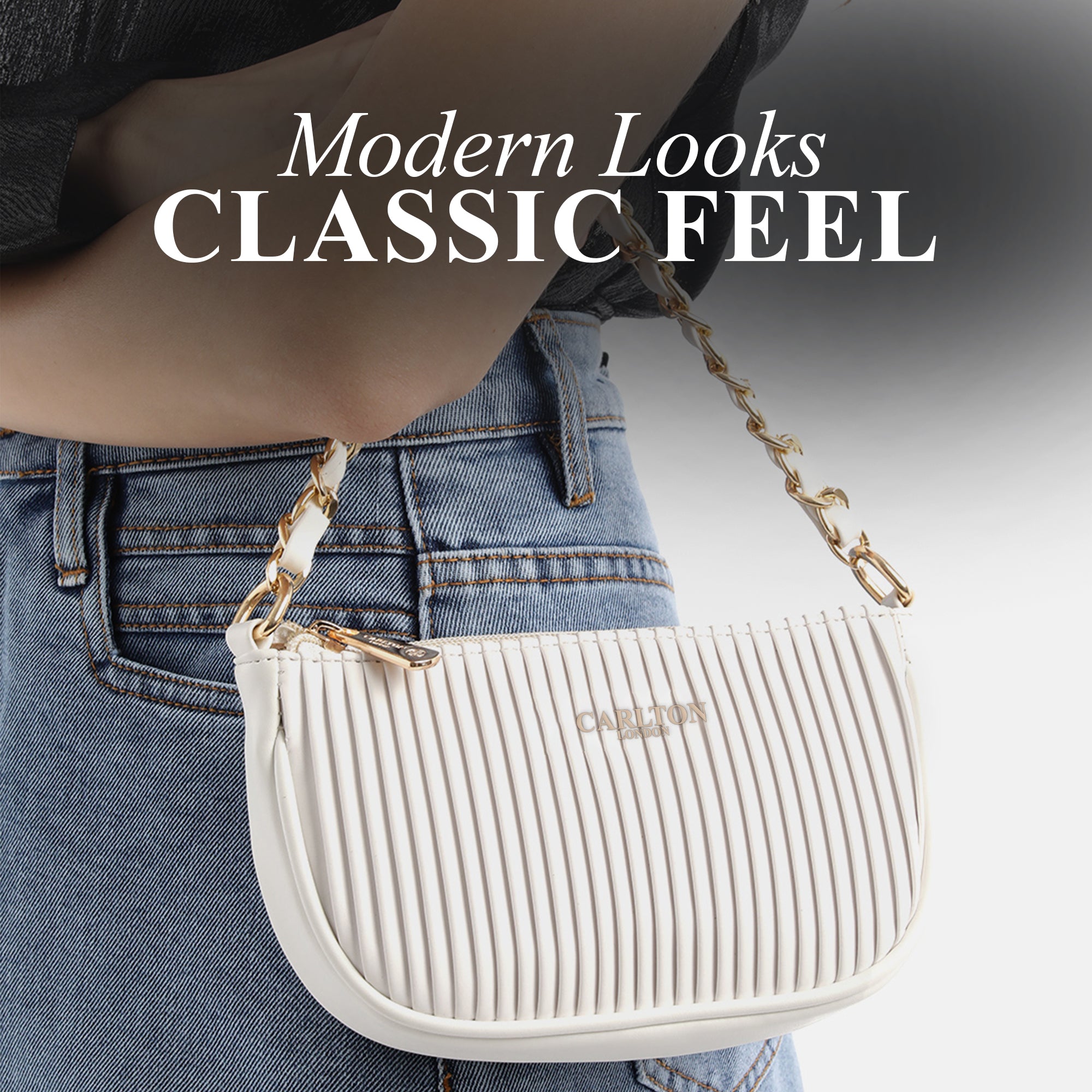 Carlton London Stella Textured Sling Bag