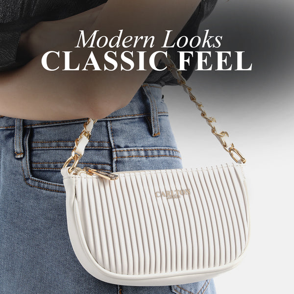 Carlton London Stella Textured Sling Bag