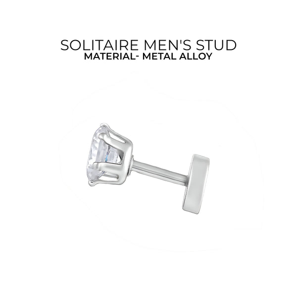 Carlton London Solitaire Men's Stud