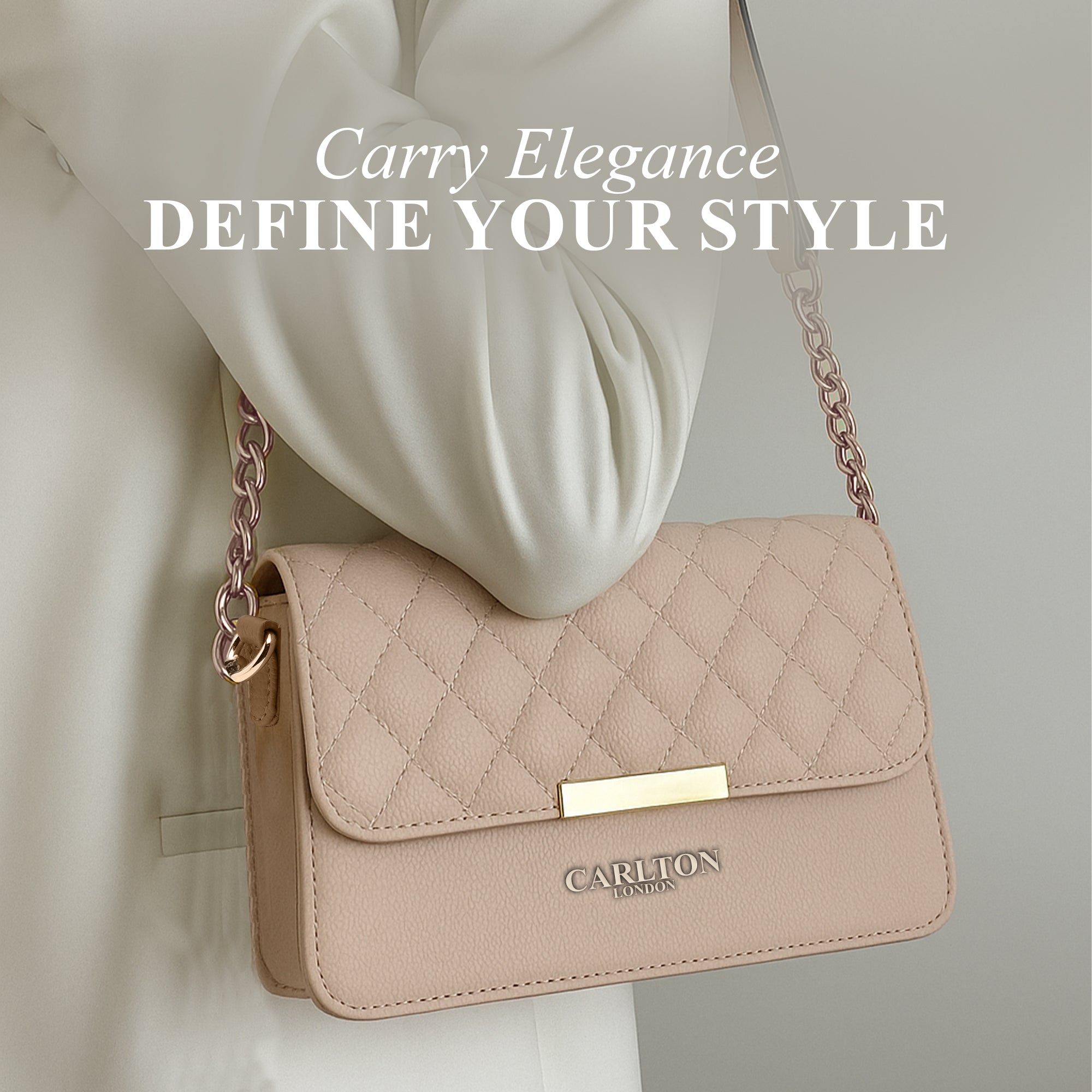 Carlton London Quilted Sling Bag