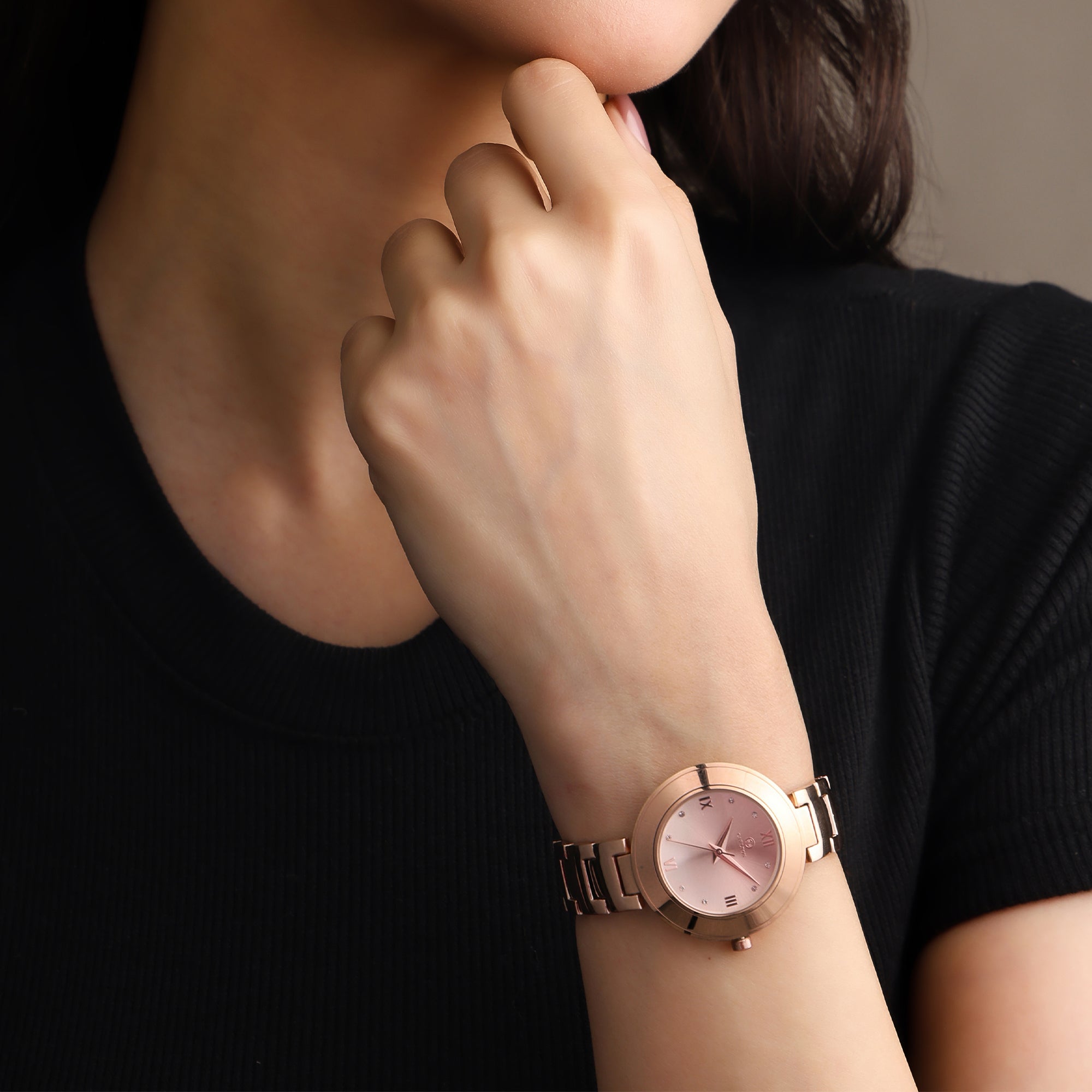 Carlton London Women Juliette Rose Gold Analog Watch - CLW-JT-RSG