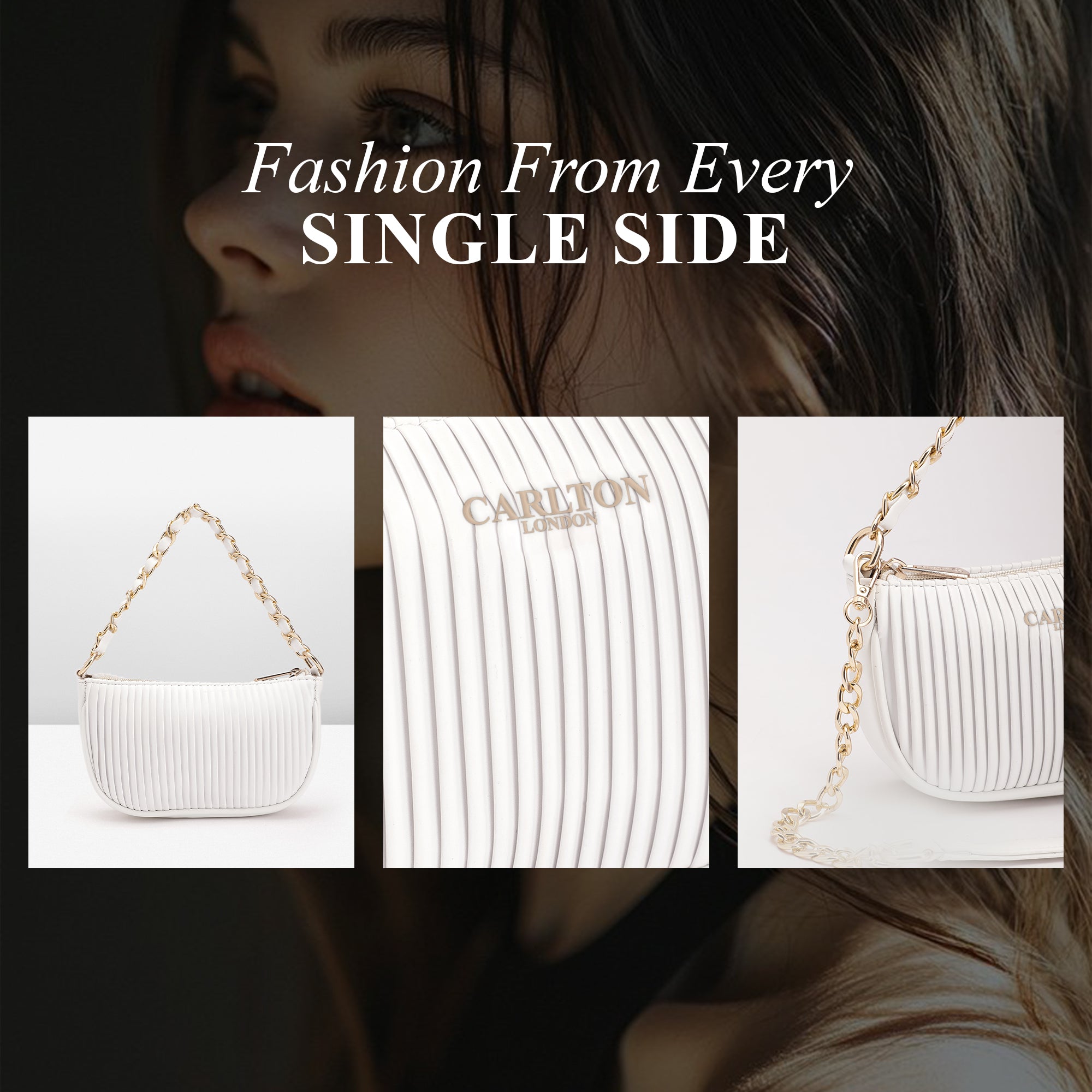 Carlton London Stella Textured Sling Bag