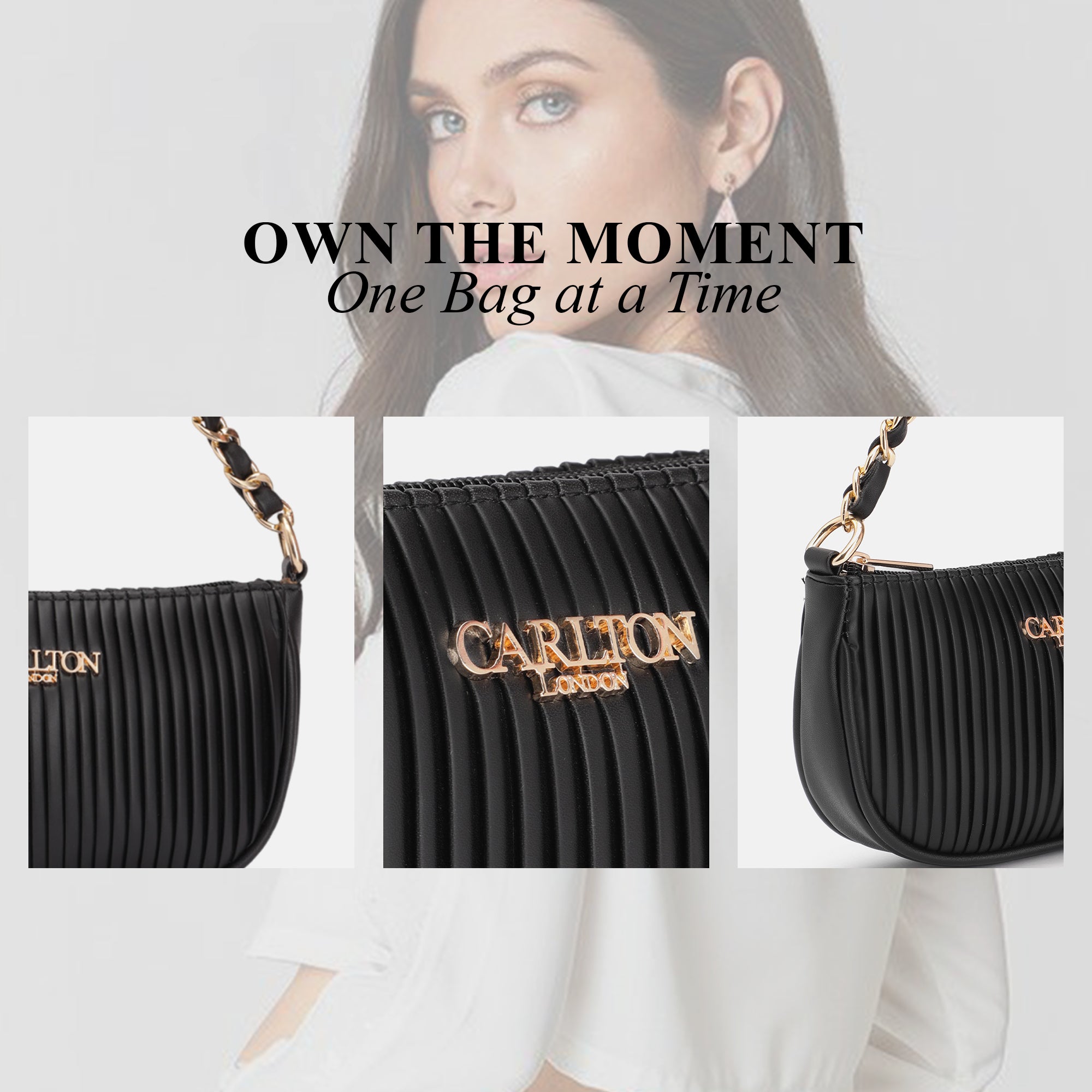 Carlton London Stella Textured Sling Bag