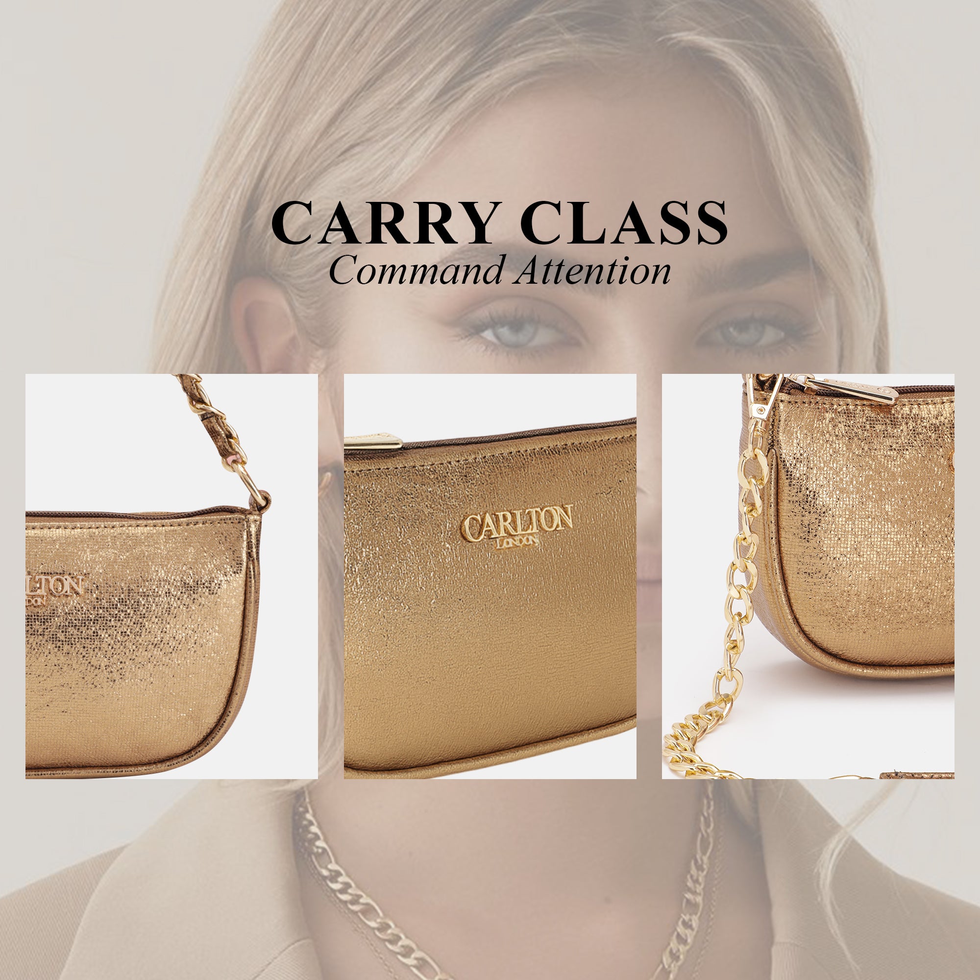 Carlton London Riley Textured Sling Bag