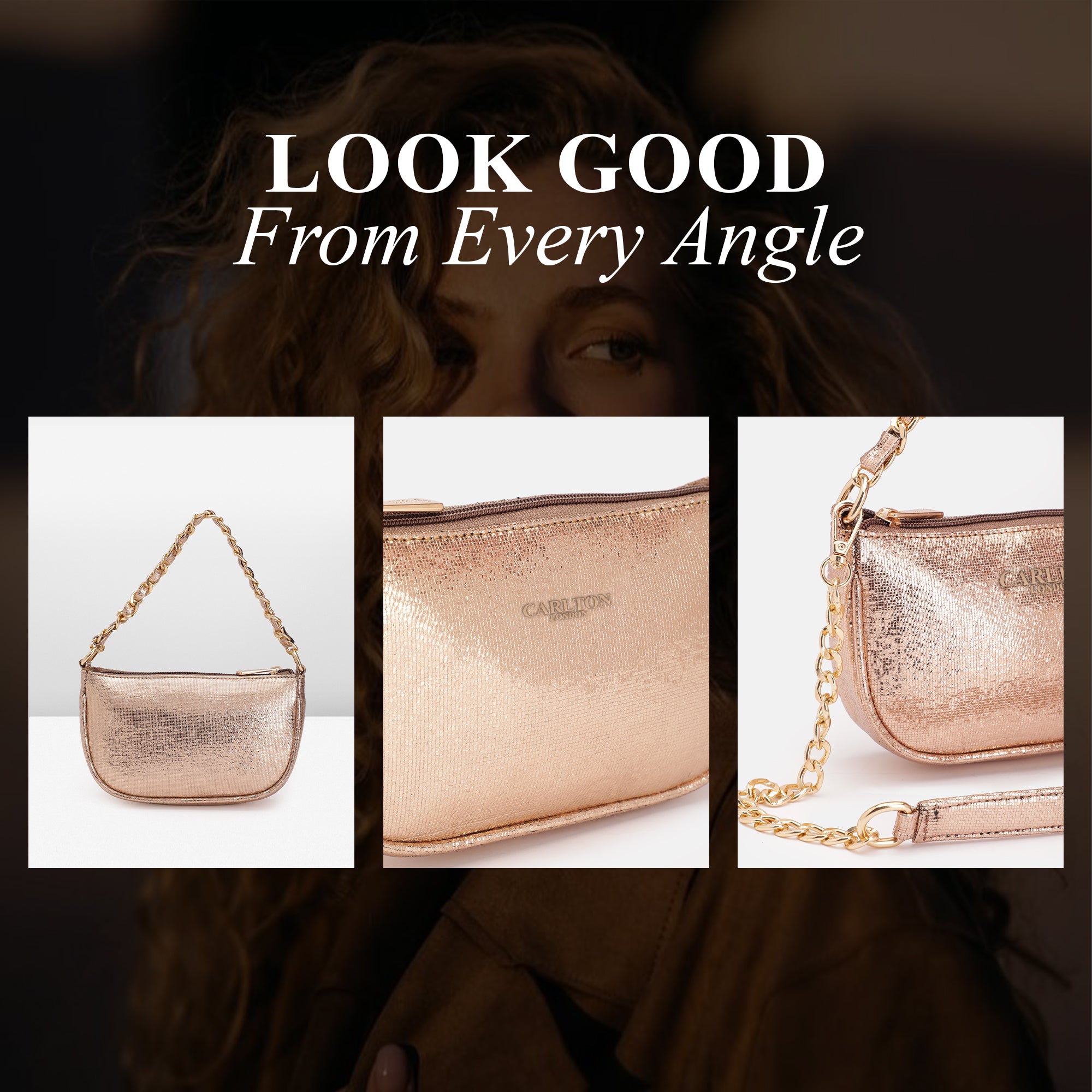 Carlton London Riley Textured Sling Bag
