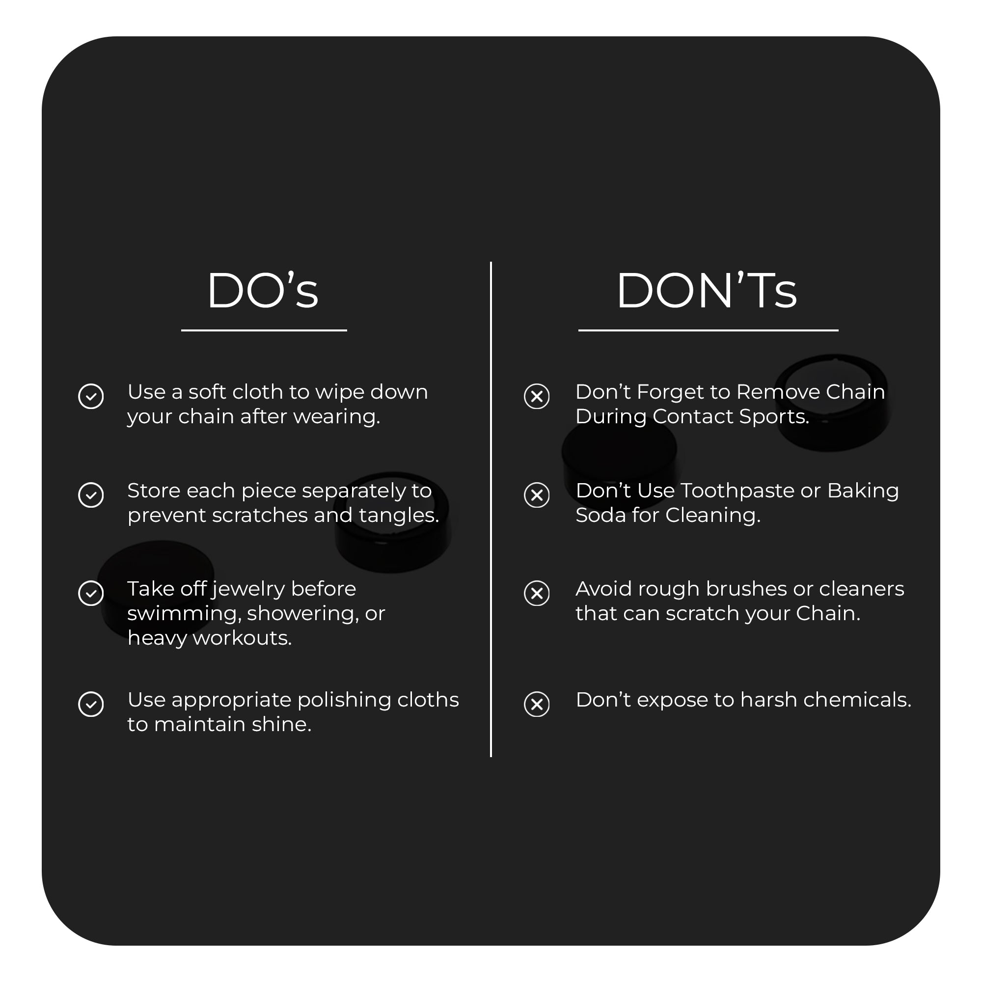 Carlton London Magnetic Black Men's Studs