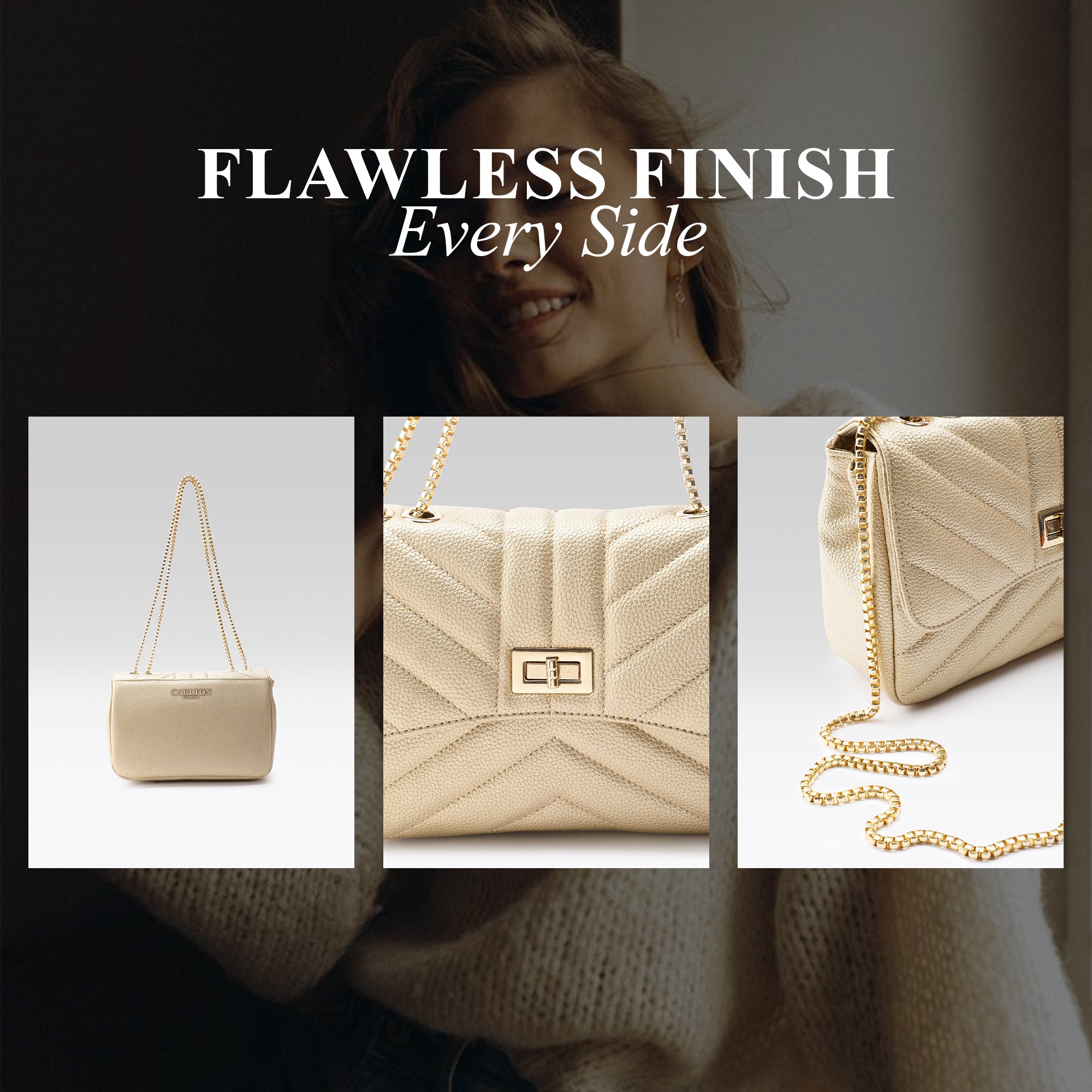 Carlton London Petronilla Textured Sling Bag