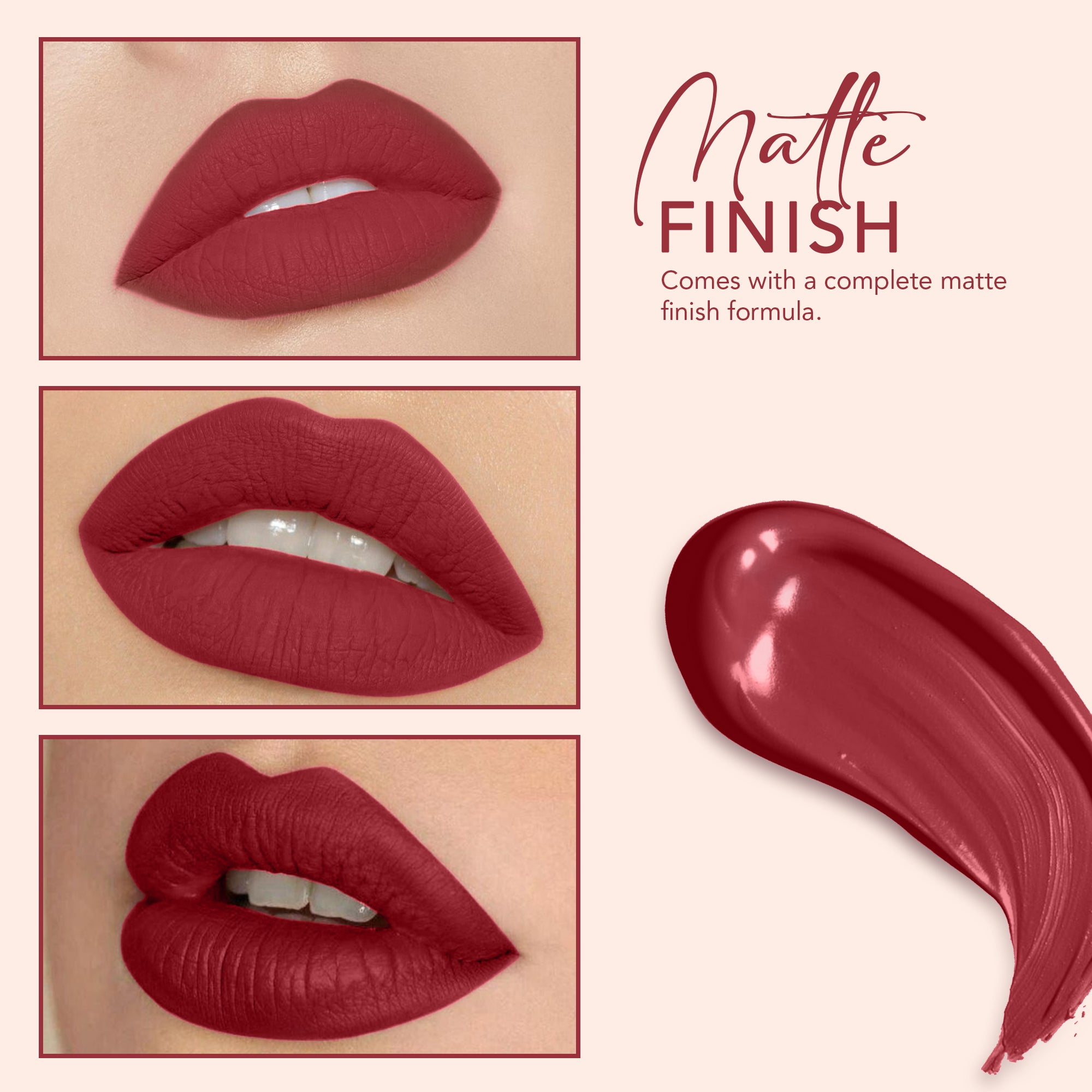 Marque Matte Liquid Lipstick (Merlot Red)