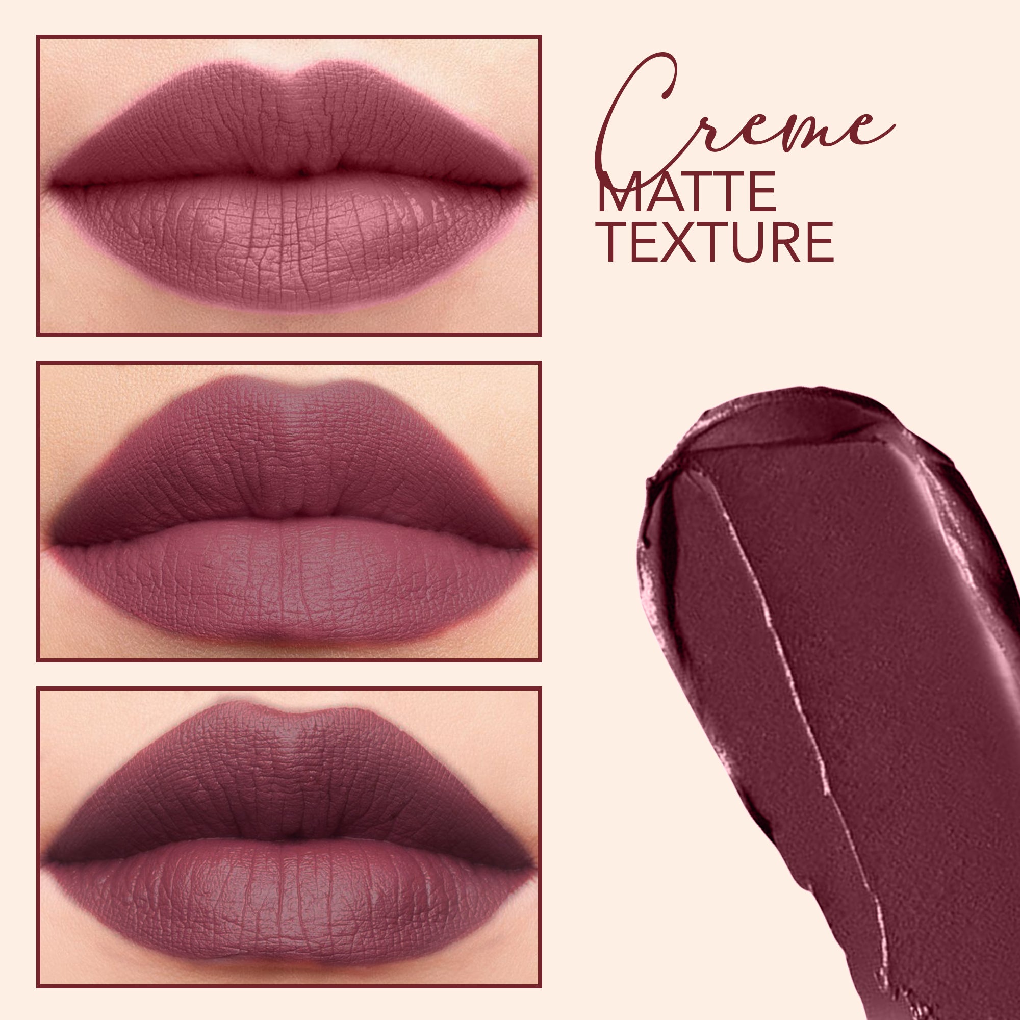 Creamy Matte Bullet Lipstick (Dahlia)