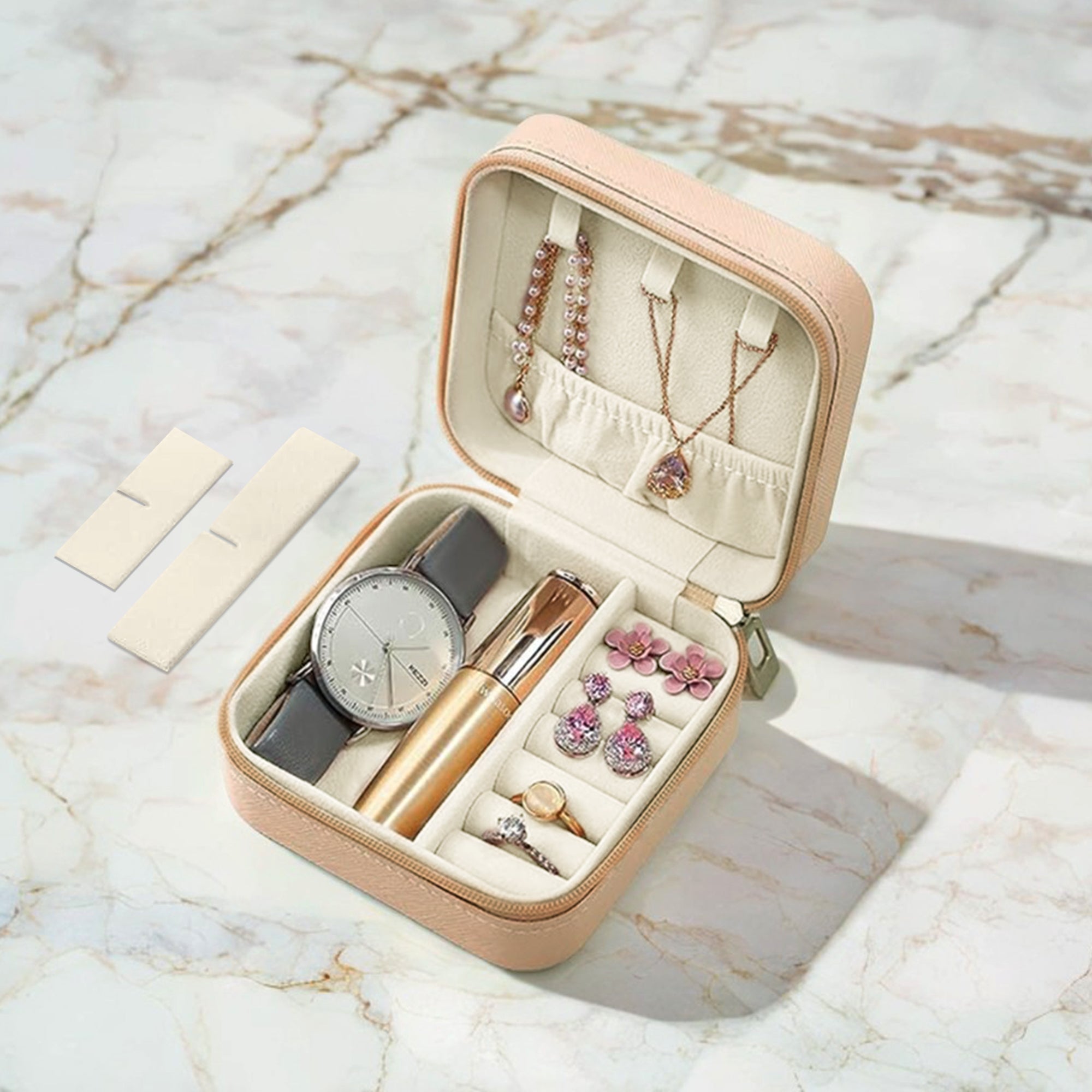 Carlton London Mini Jewelry Travel Case