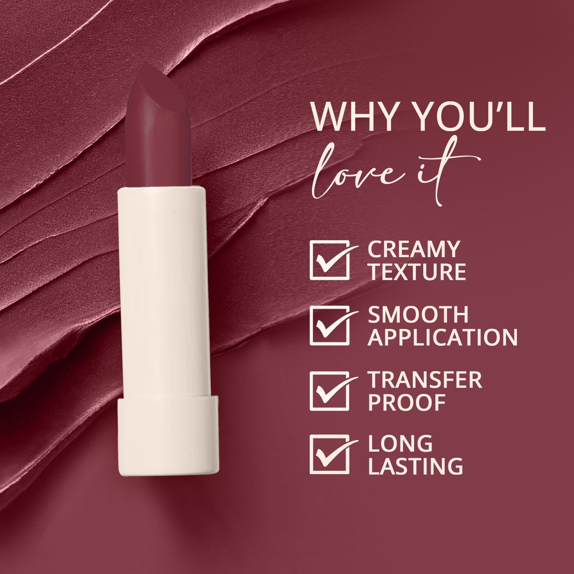 Creamy Matte Bullet Lipstick (Dahlia)