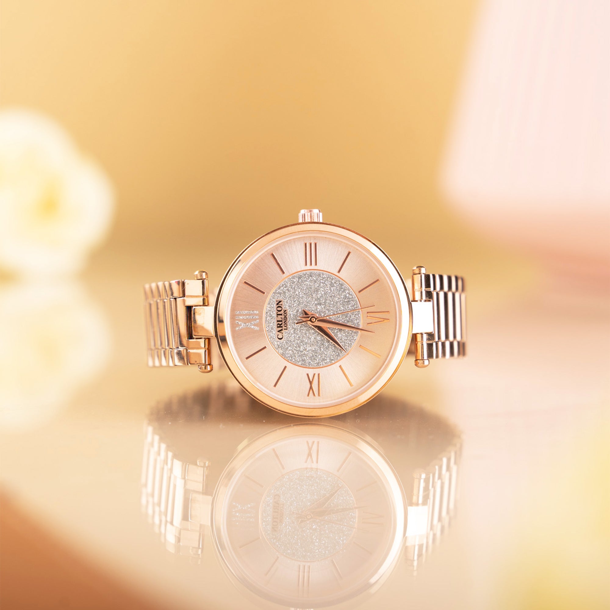 Sabrina: Women's Rose Gold Analog Watch - CLRGSPNK