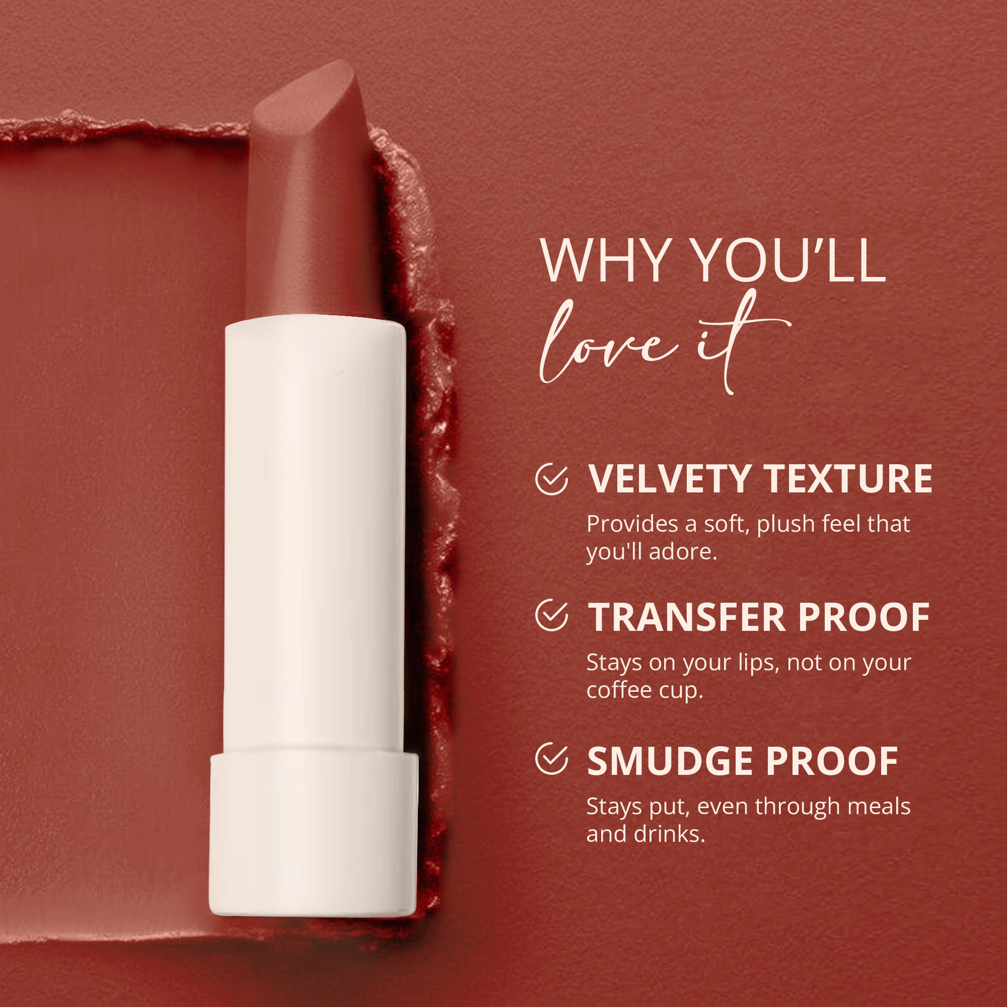 Velvet Satin Bullet Lipstick (Mimosa)