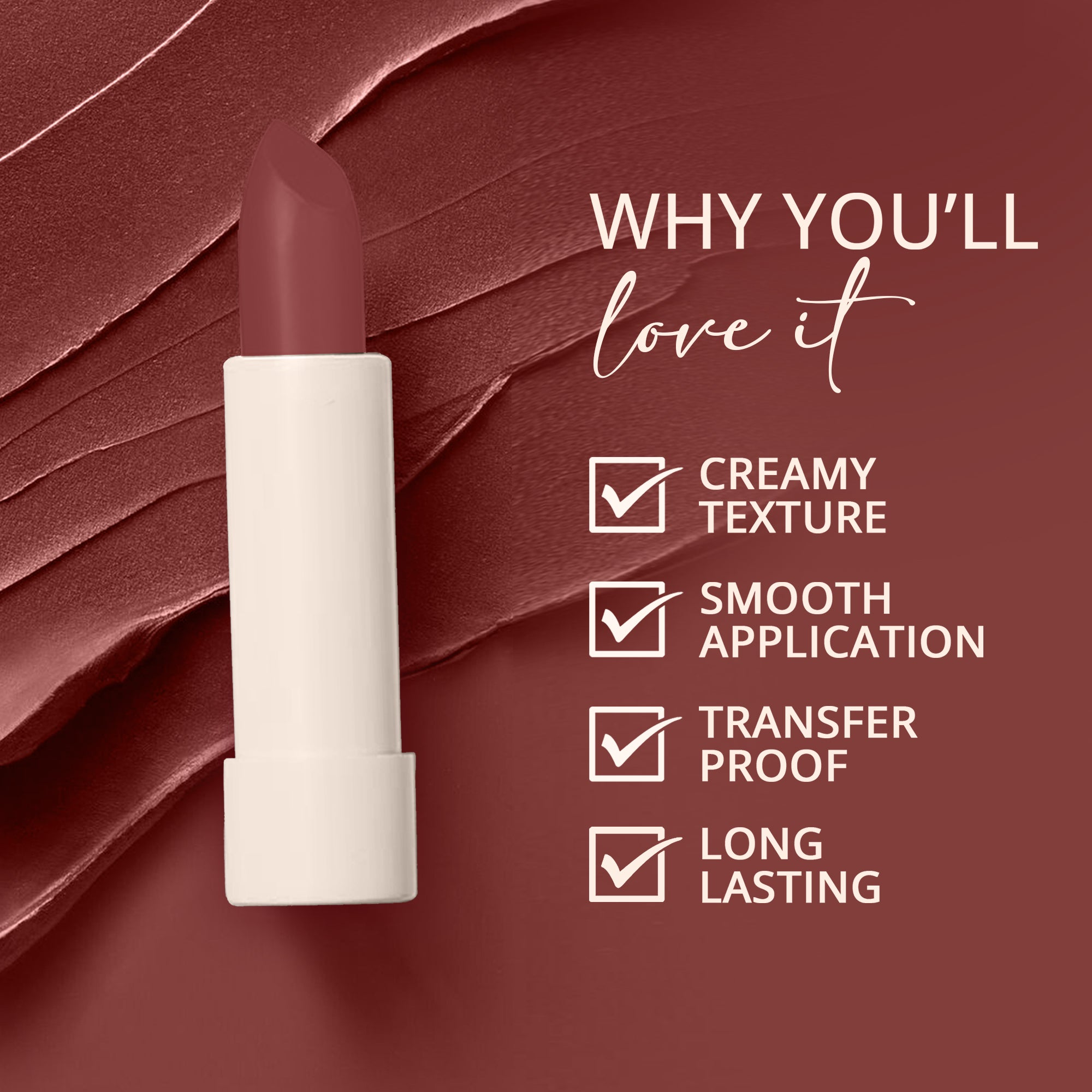 Creamy Matte Bullet Lipstick (Beach Buff)