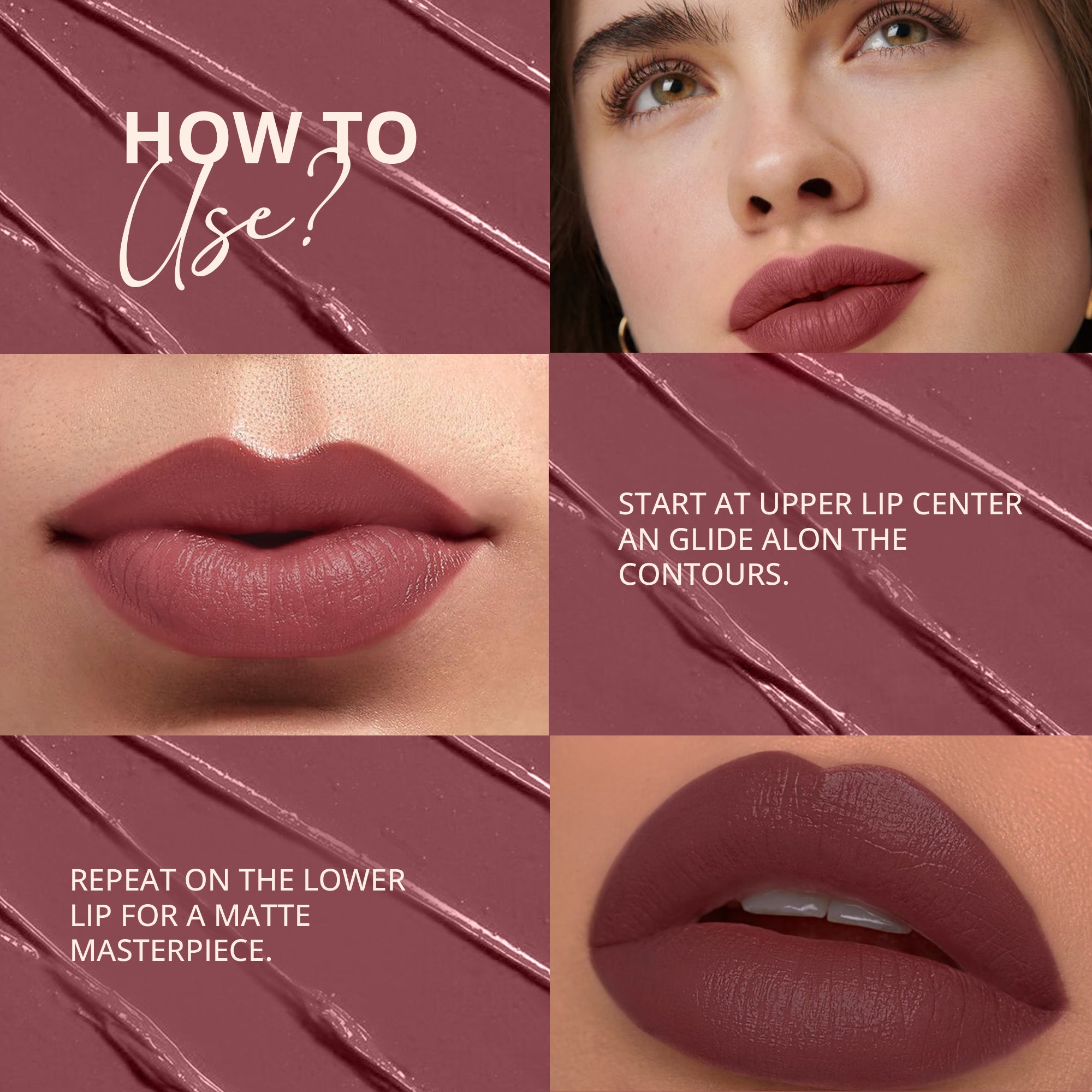 Creamy Matte Bullet Lipstick (Bare Berry)