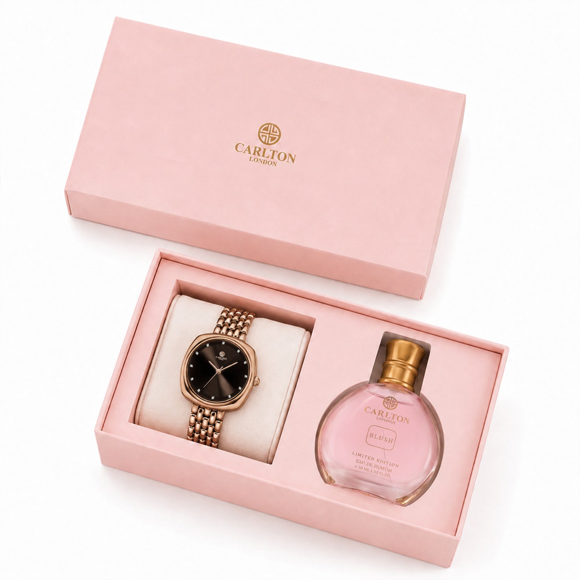 Women Gift Set 2 - Celeste Brown Watch and Blush Perfume 30ML - CLPLG124