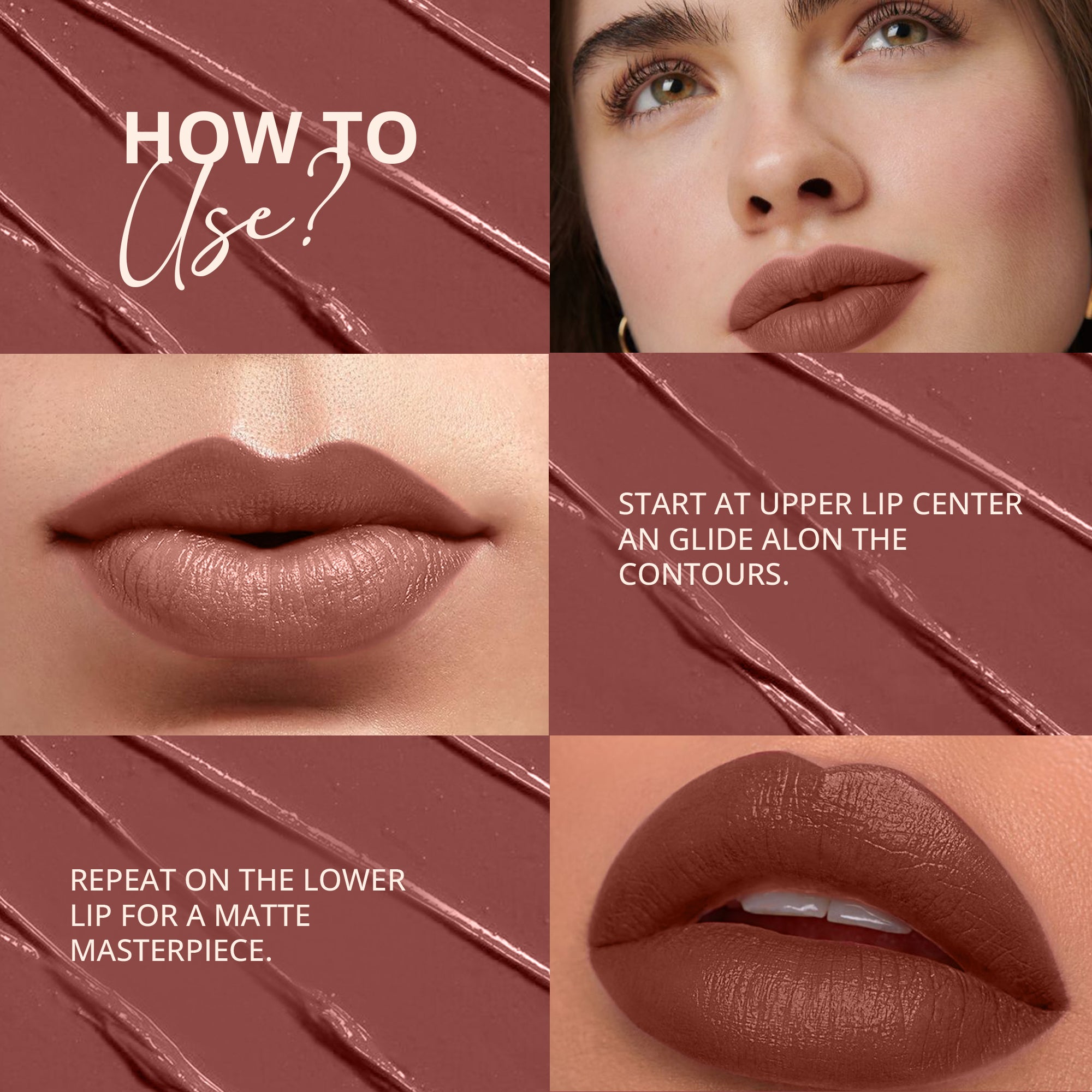 Creamy Matte Bullet Lipstick (Beach Buff)