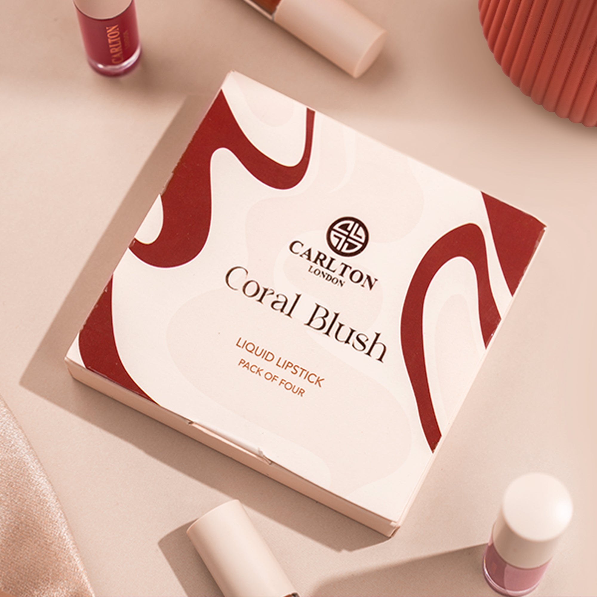 Coral Blush: Pack of 4 Marque Matte Liquid Lipstick