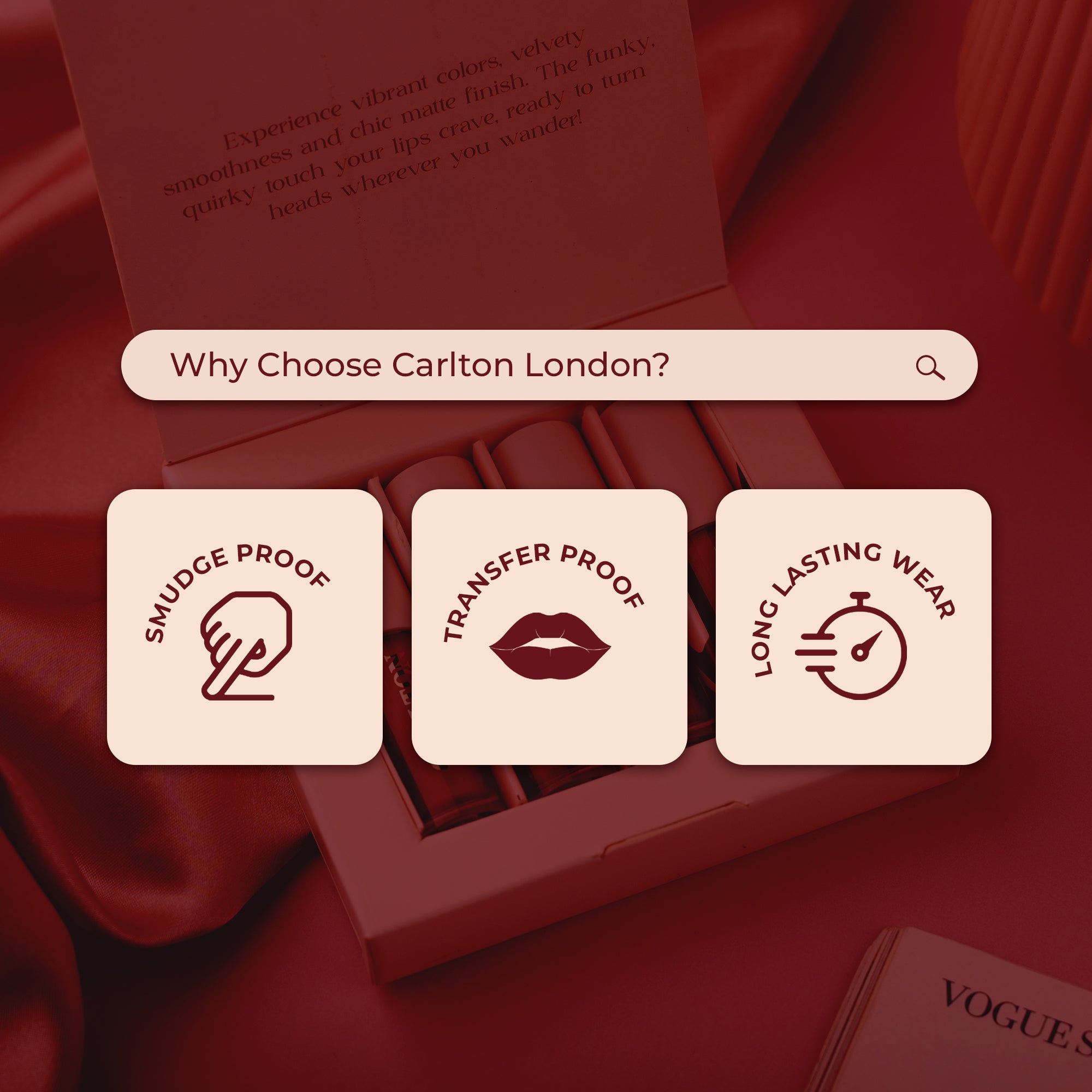 Coral Blush: Pack of 4 Marque Matte Liquid Lipstick