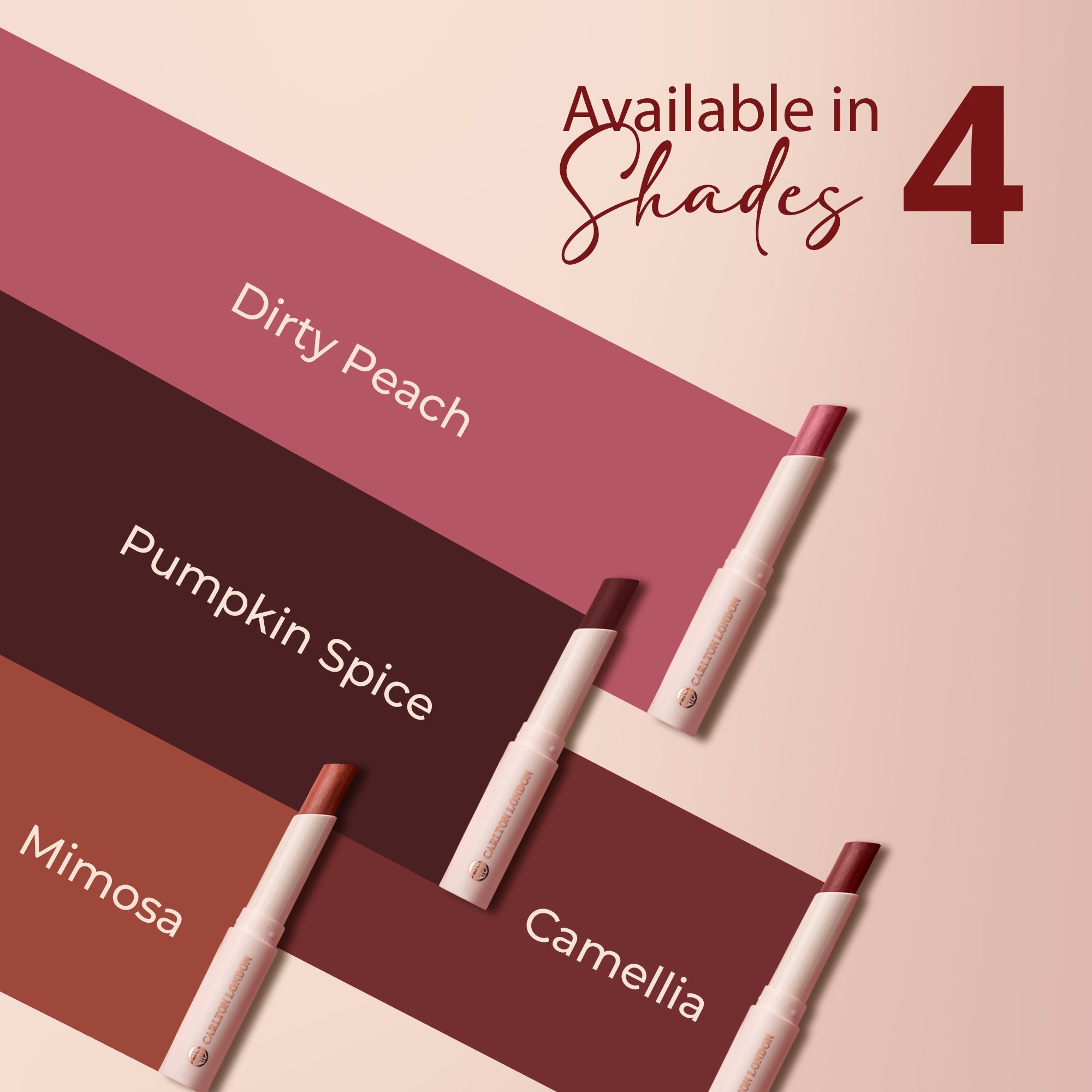 Glitterati: Pack of 4 Velvet Satin Stick Lipstick