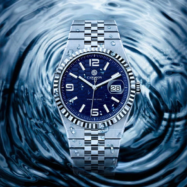 Carlton London Men Rover Blue/ Silver Analog Watch CL-ROVER-BLU