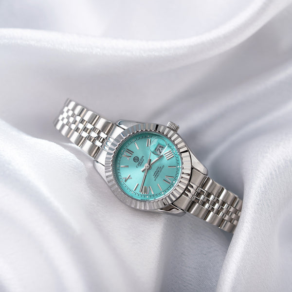 Harper: Mini Blue Stainless Steel Women Analog Watch