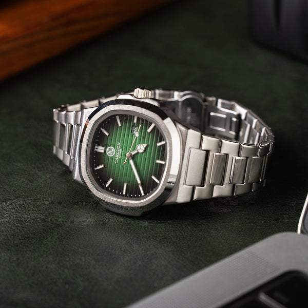 Arthur: Men's Green/Silver Analog Watch - CLSGRNNM