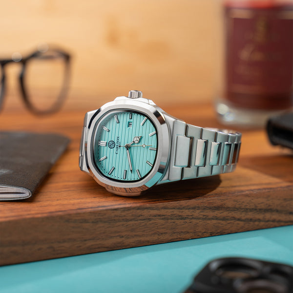 Arthur: Men Blue/Silver Analog Watch