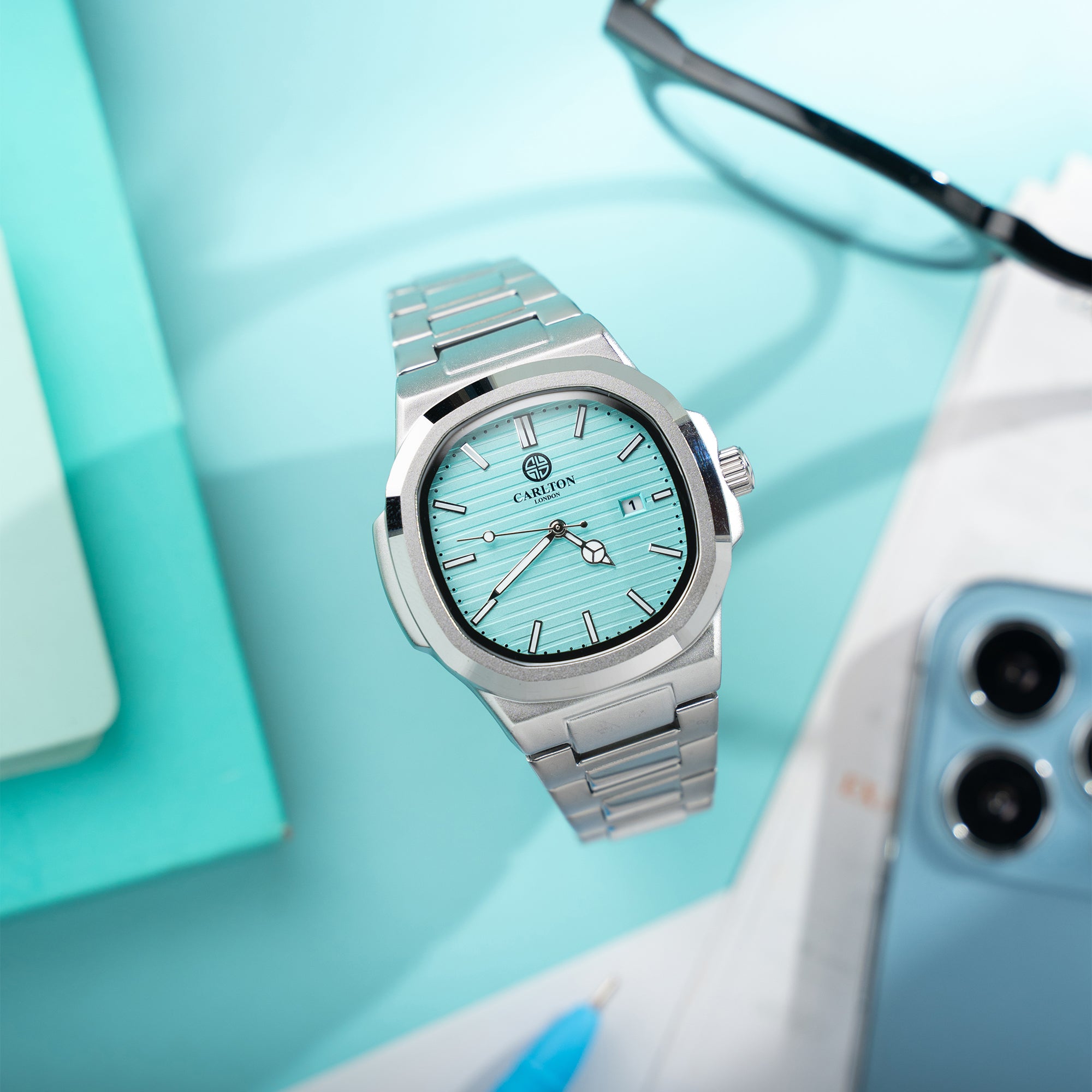 Arthur: Men Blue/Silver Stainless Steel Analog Watch - CLTFBLNM