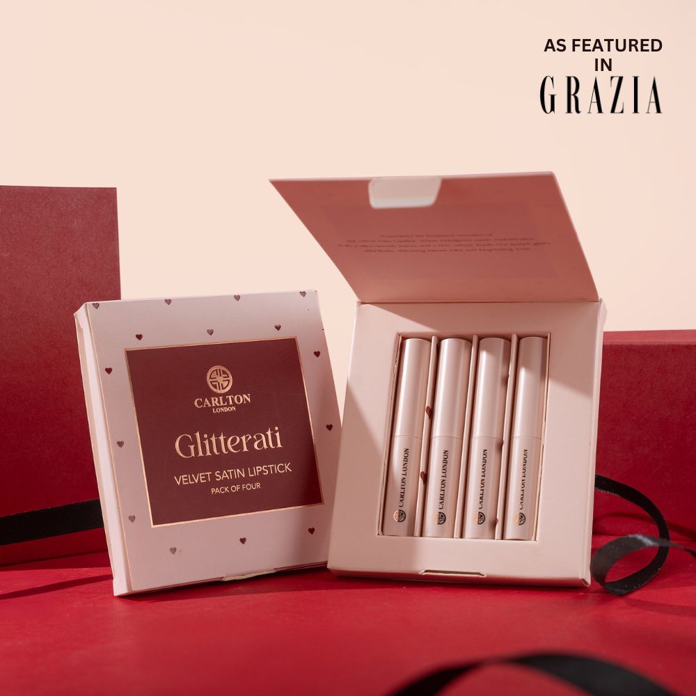 Glitterati: Pack of 4 Velvet Satin Stick Lipstick