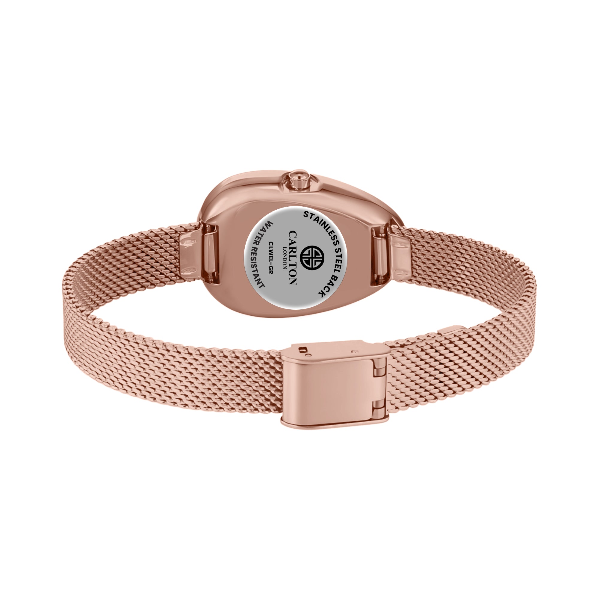 Carlton London Eleanor Women Rose Gold Green Stainless Steel Watch