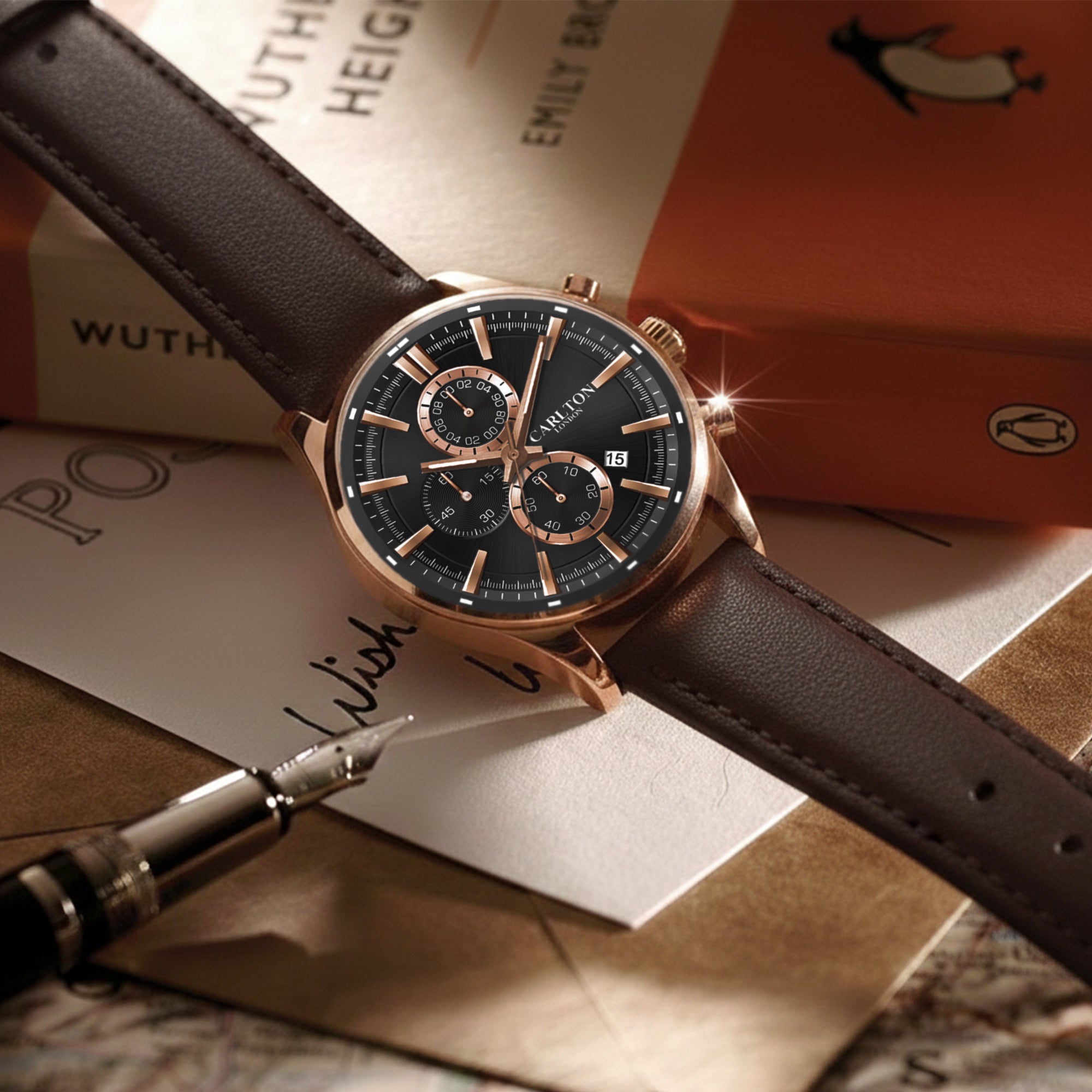 Carlton London Men Windsor Black Analog Watch CL-WD-BKL