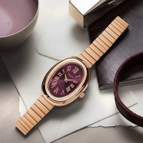 Carlton London Women Daphne Burgundy Analog Watch CL-DA-BRG