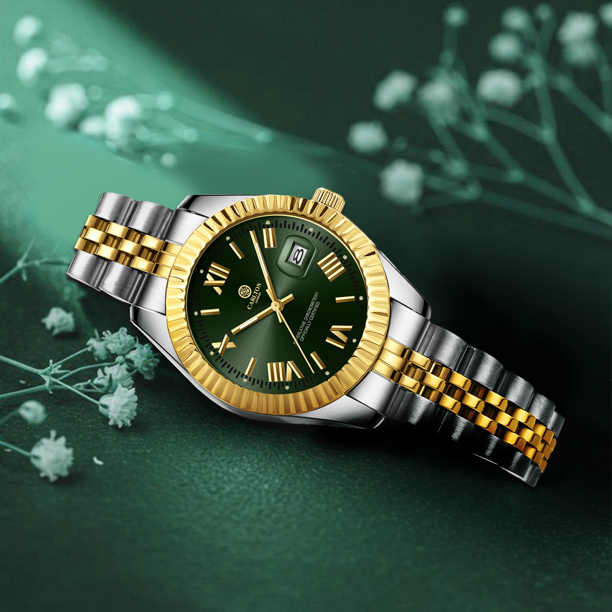 Harper: Mini Green Stainless Steel Women Analog Watch