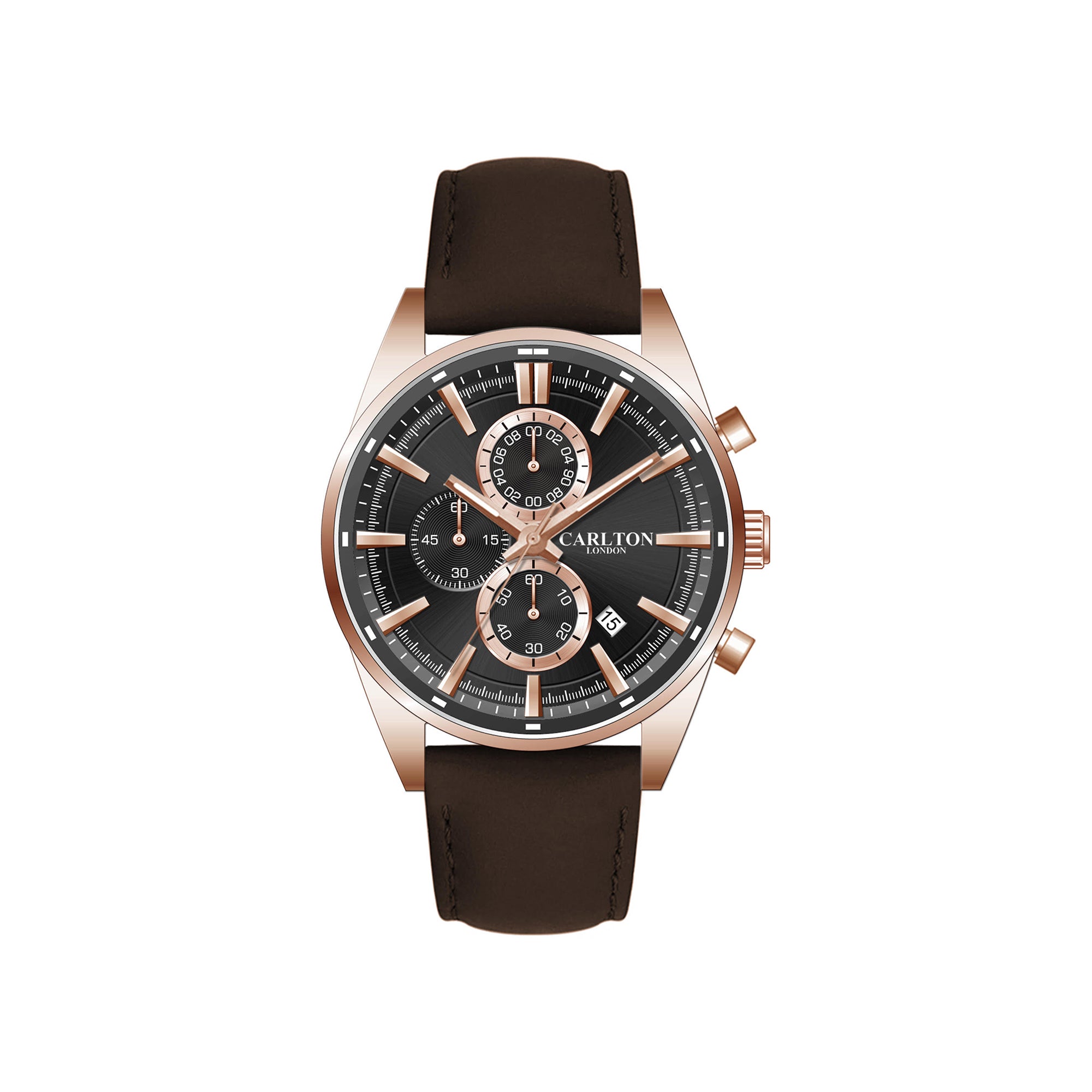 Carlton London Men Windsor Black Analog Watch CL-WD-BKL