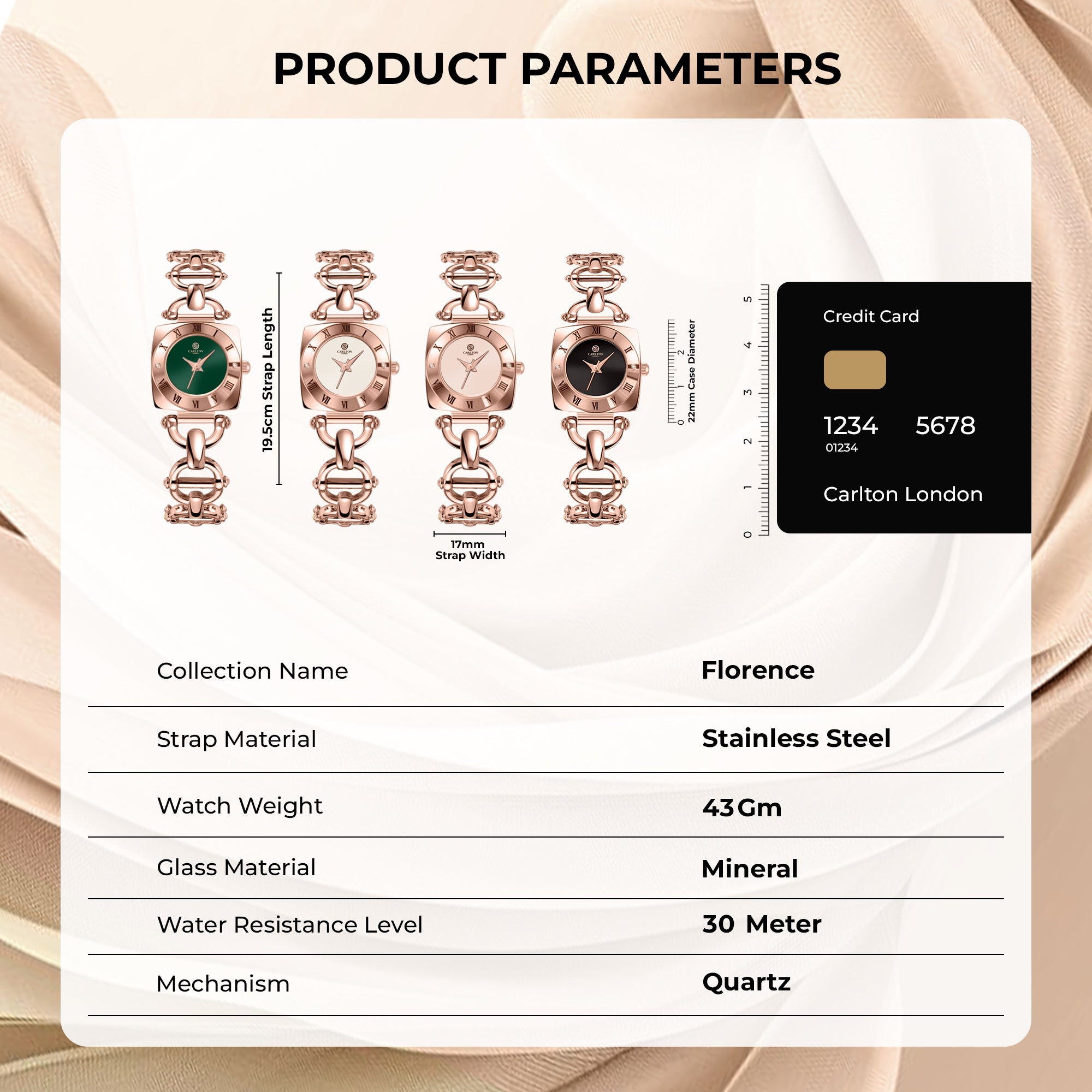 Florance Women Pink Analog Watch - CLGCW-003