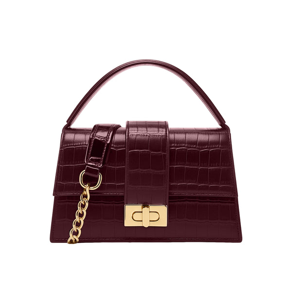 Carlton London Croc Textured Cherry Sling Bag - CLHB-05