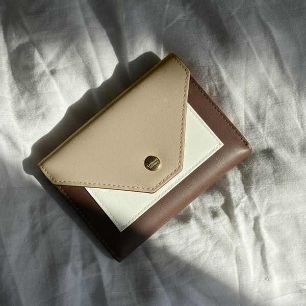 Carlton London Grey Colorblocked Two Fold Wallet - CLHB-30