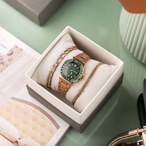 Grace Women Gift (Set of 3) - Analog Watch + 2 Bracelets - CLPLG100