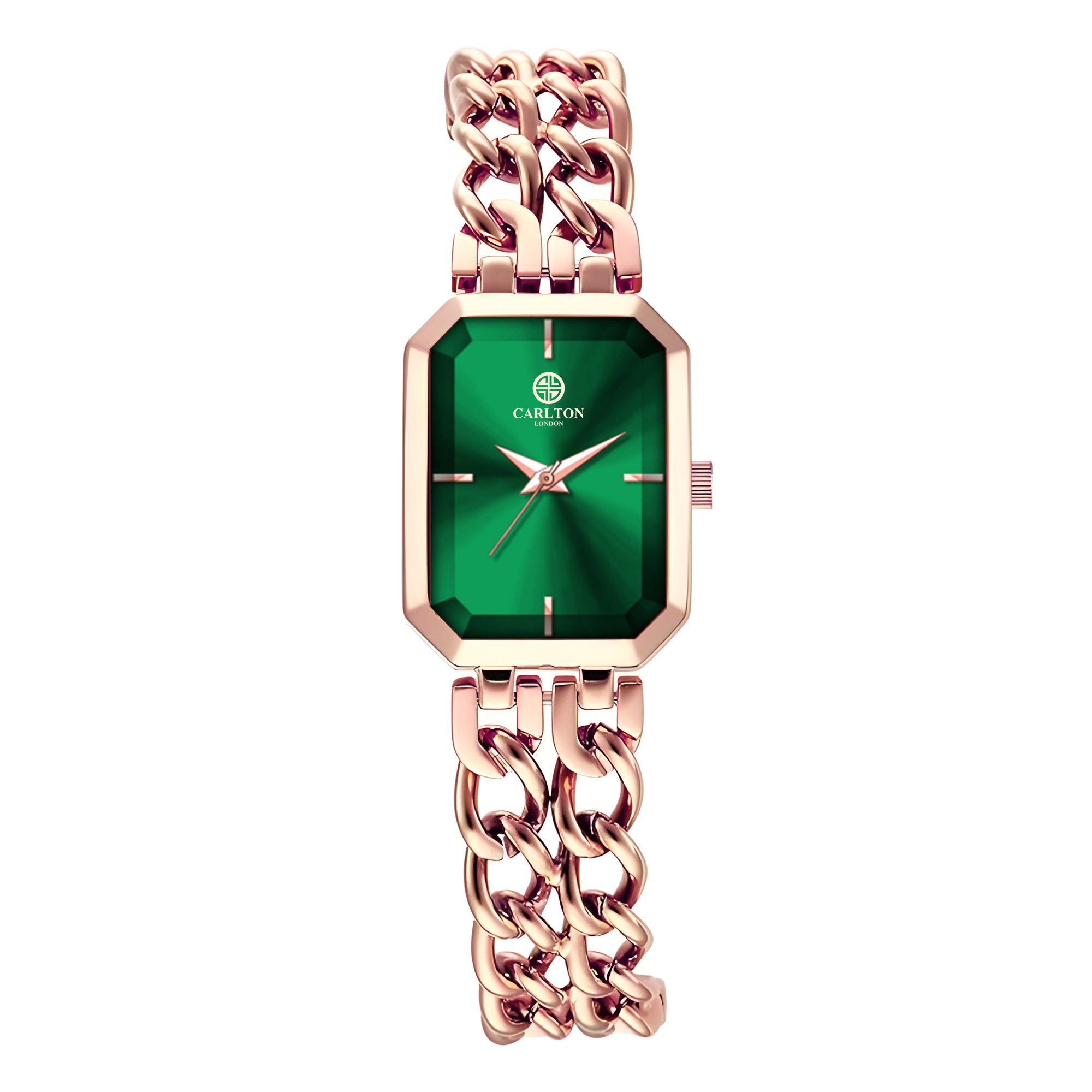 Victoria: Women's Gold/Green Analog Watch