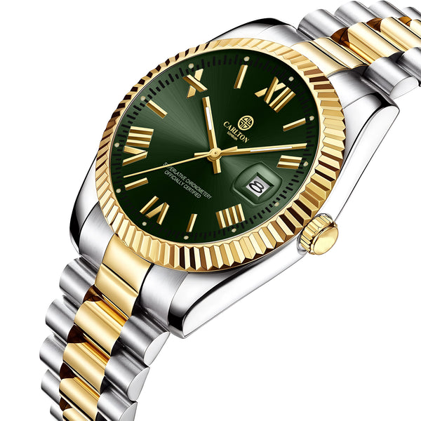 Charles Men Green Analog Watch - CLRLM-001