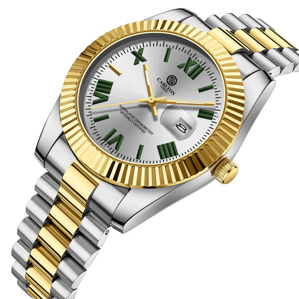 Charles Men White Analog Watch