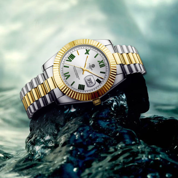 Charles Men White Analog Watch