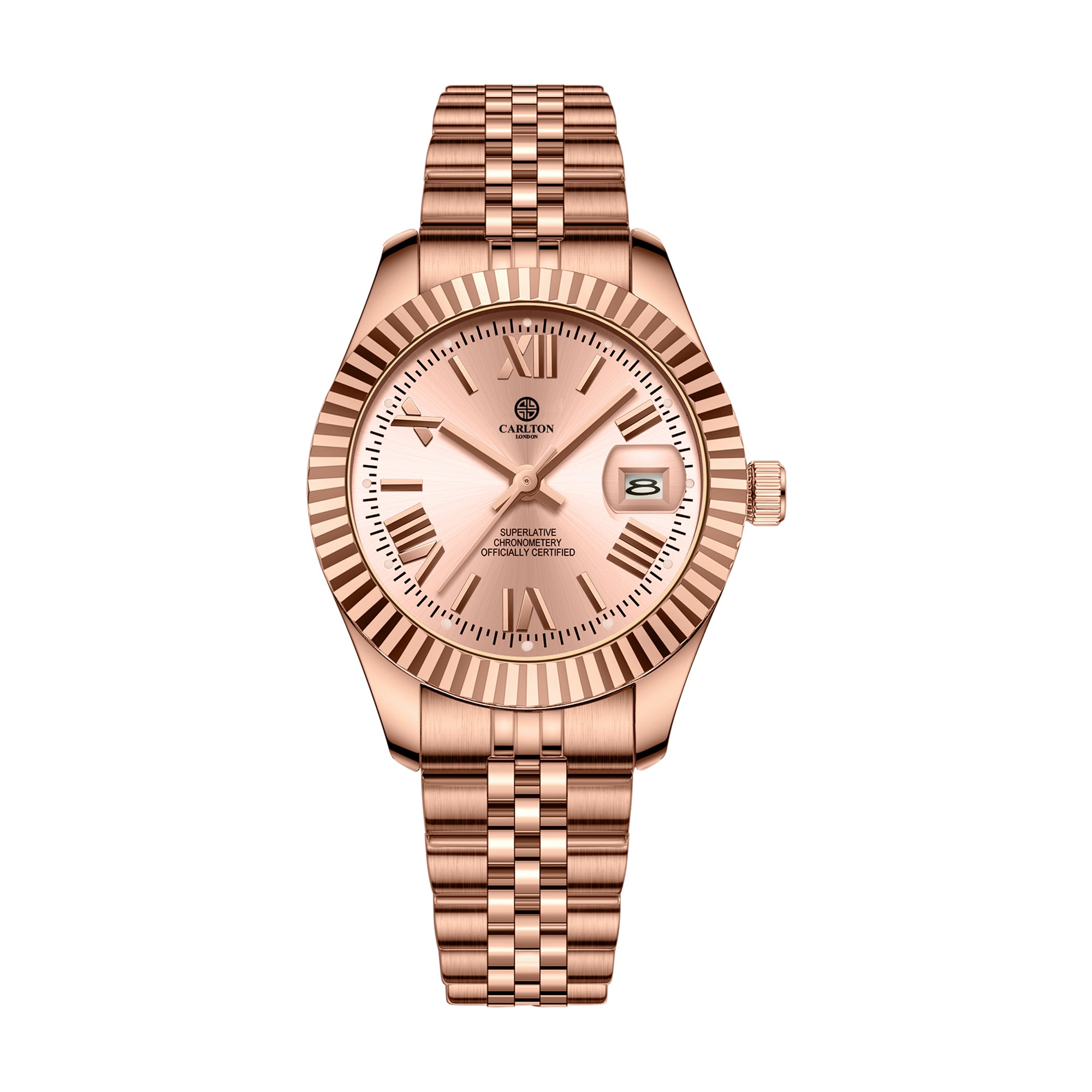 Harper: Mini Rose Gold Stainless Steel Women Analog Watch